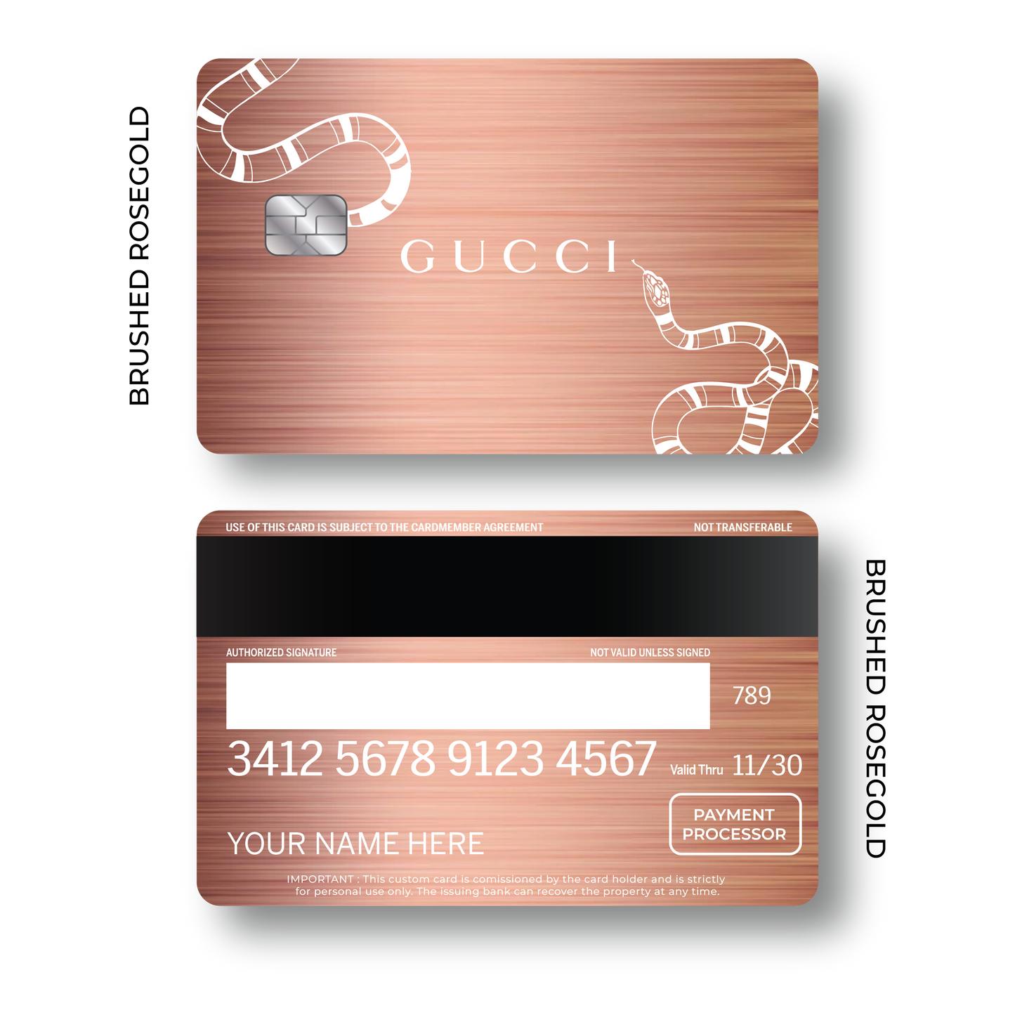 Metal Card Guccí