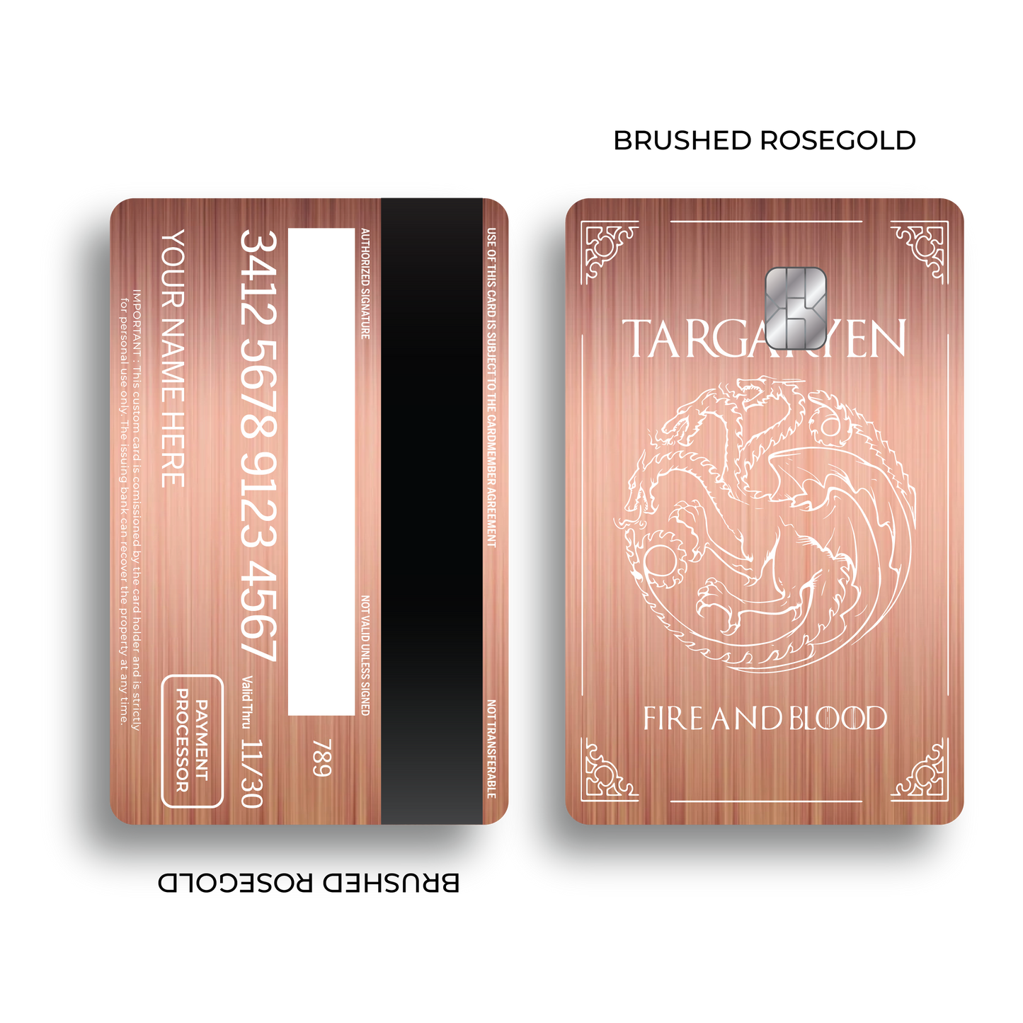 Metal Card Fire and Blood