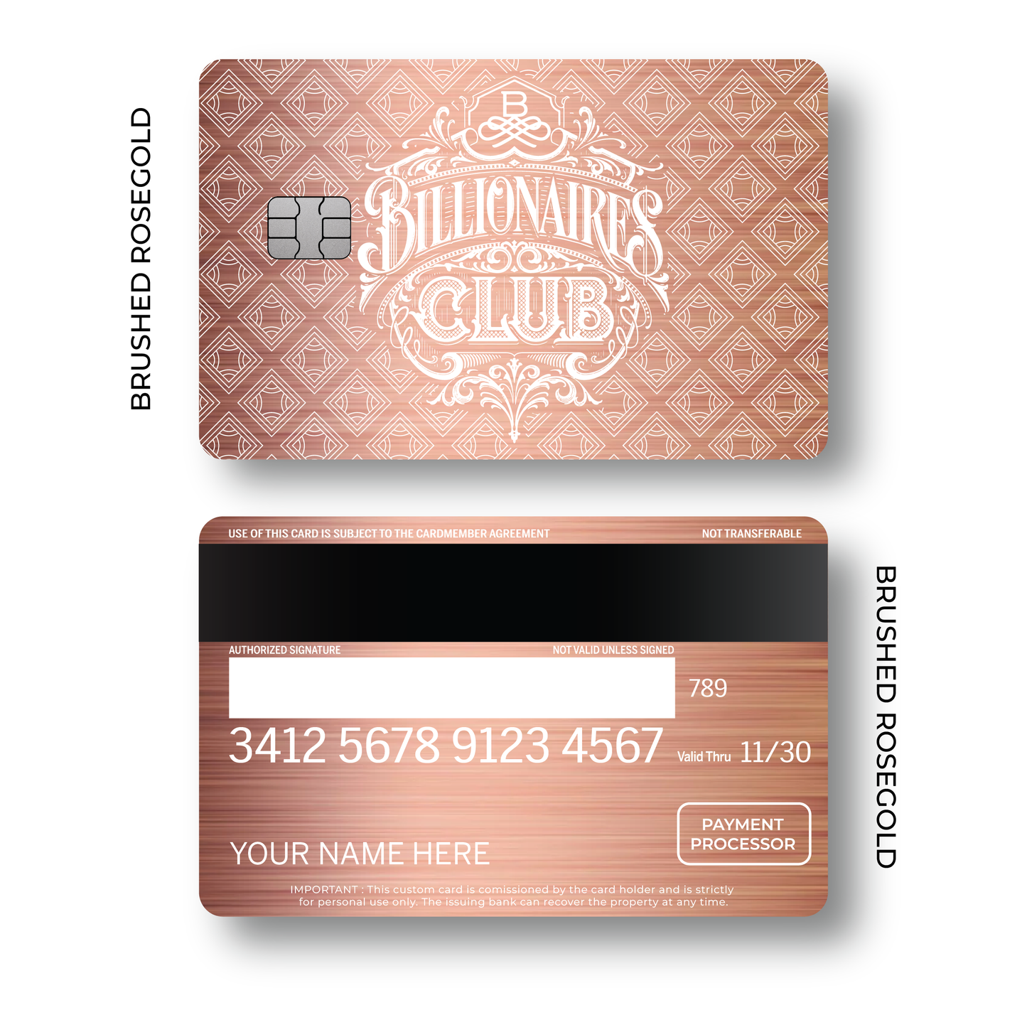 Metal Card Billionaires Club