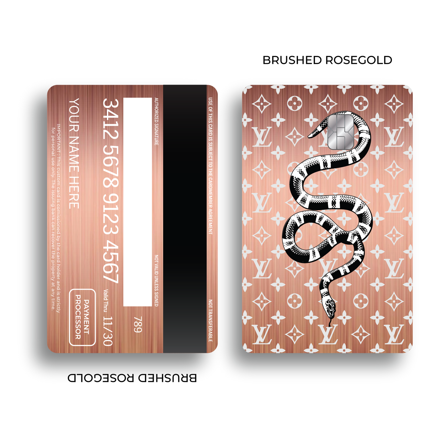 Metal Card Guccí x LV