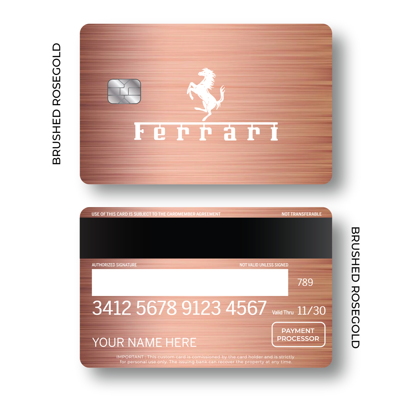 Metal Card Ferrarí