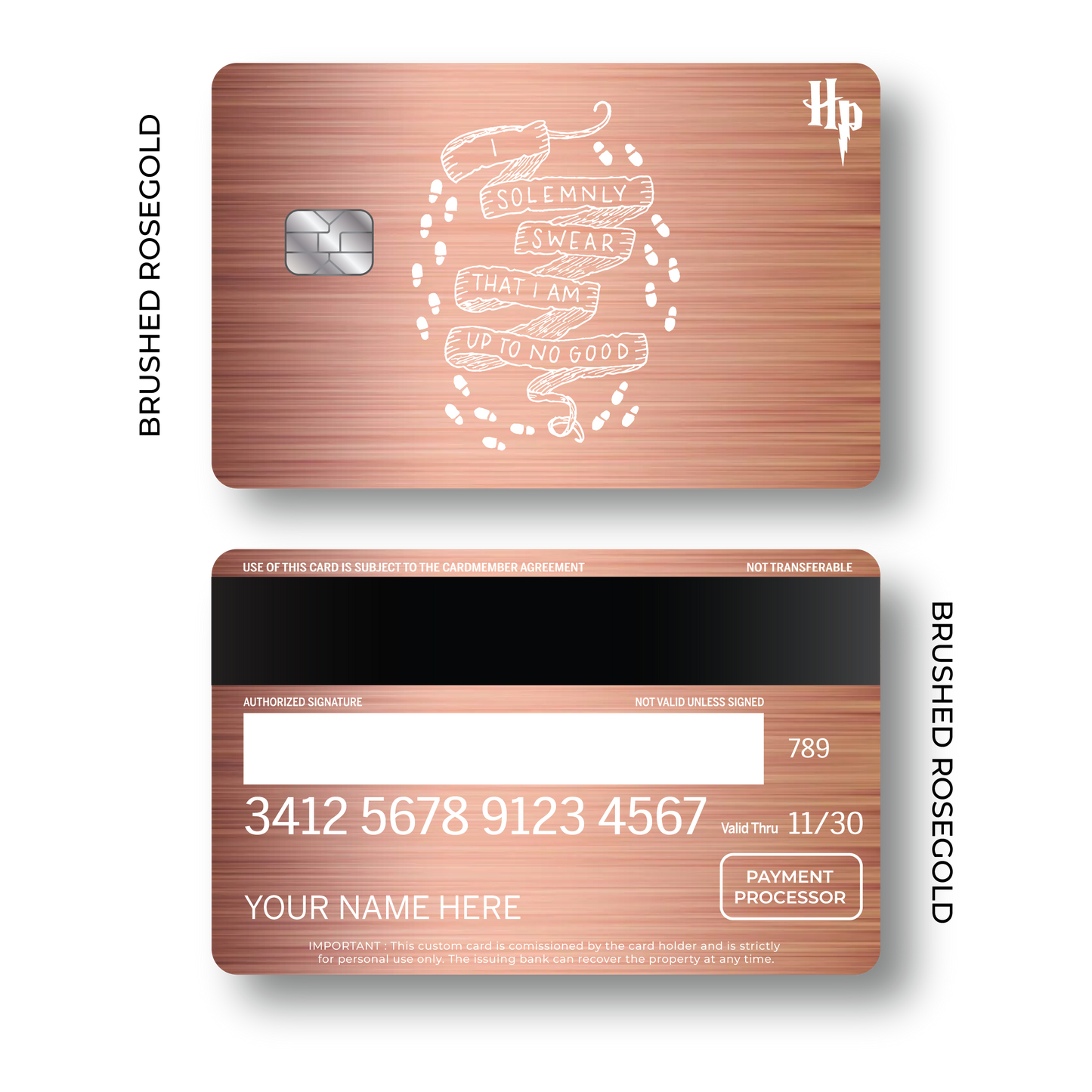 Metal Card Mischief Managed
