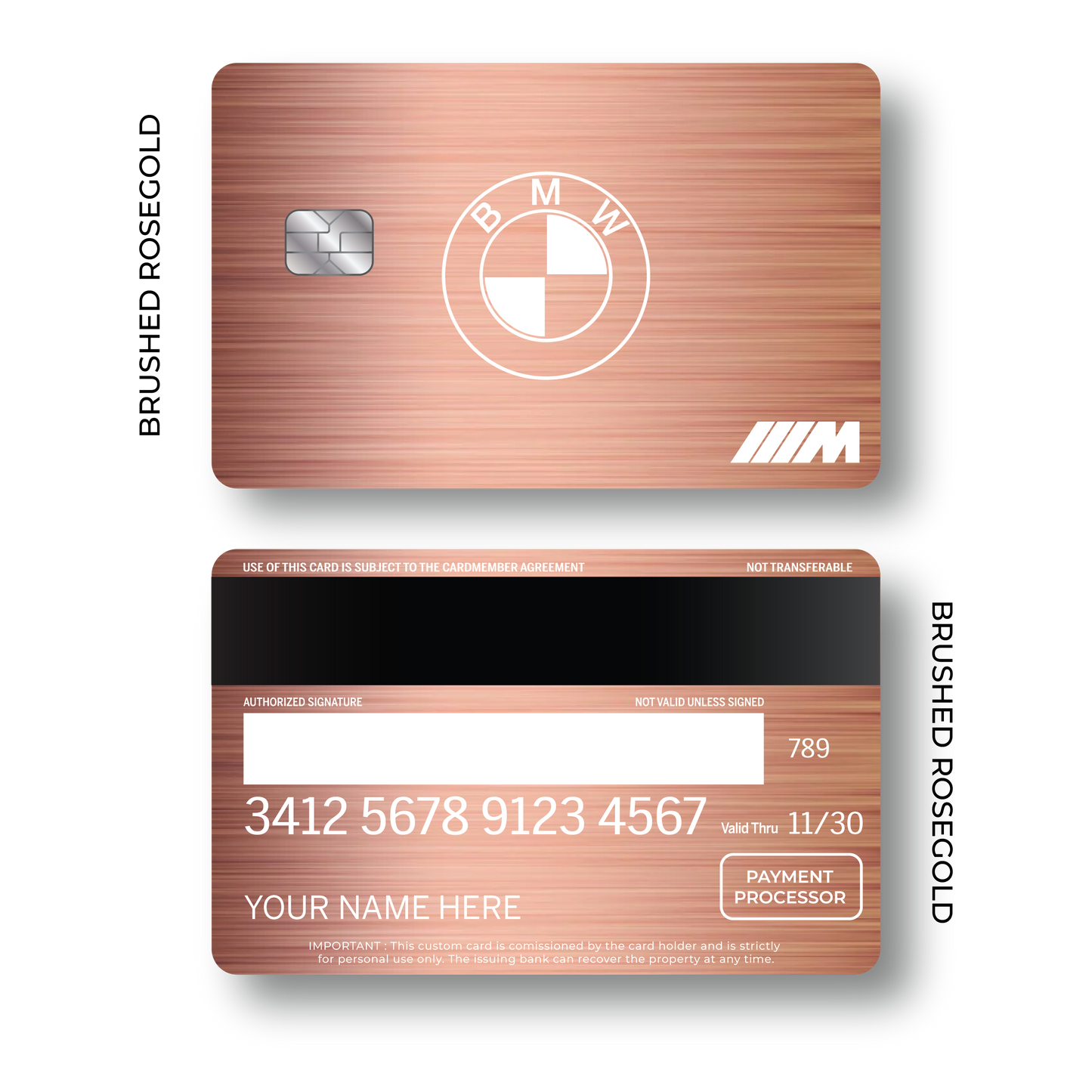 Metal Card B M W