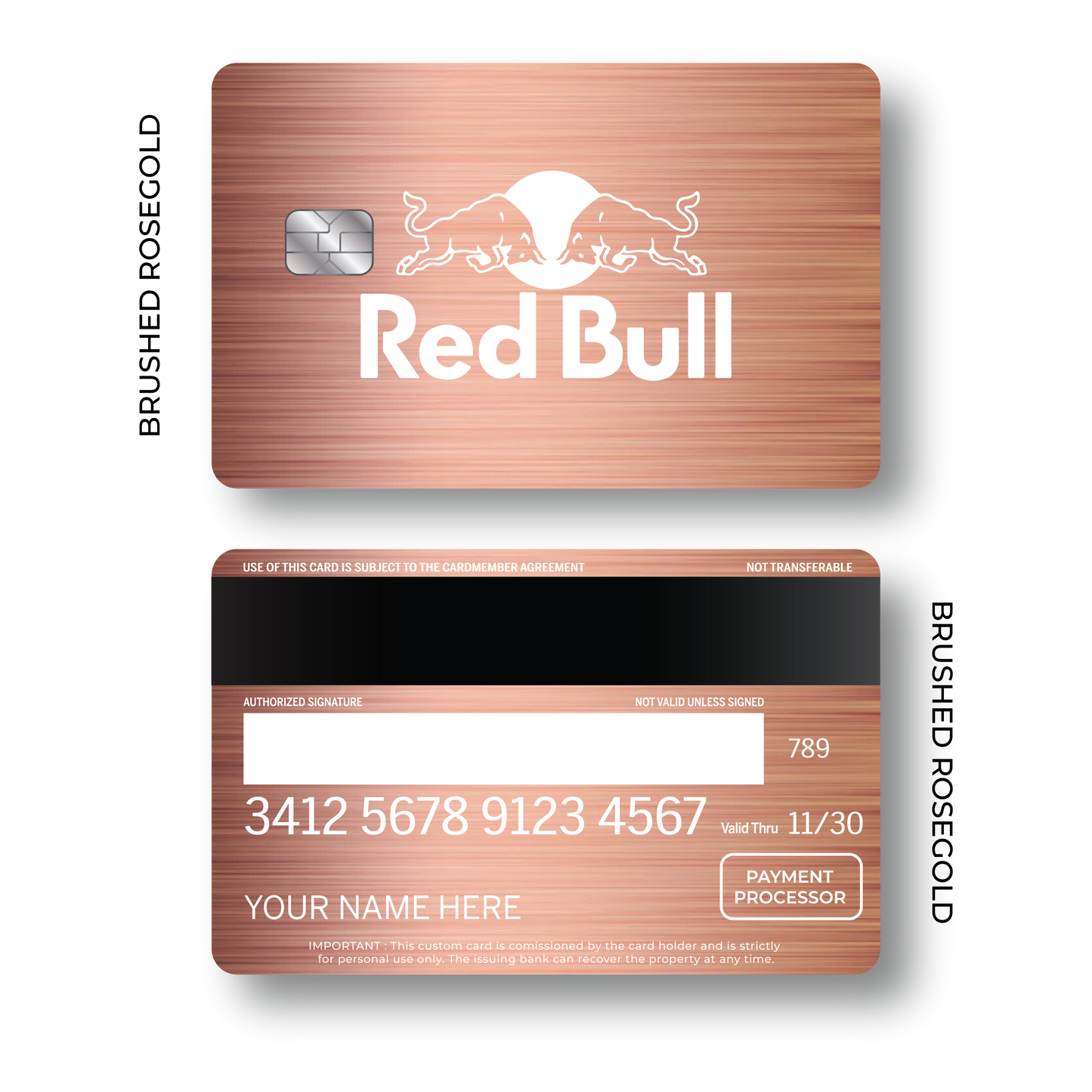 Metal Card Red Bull