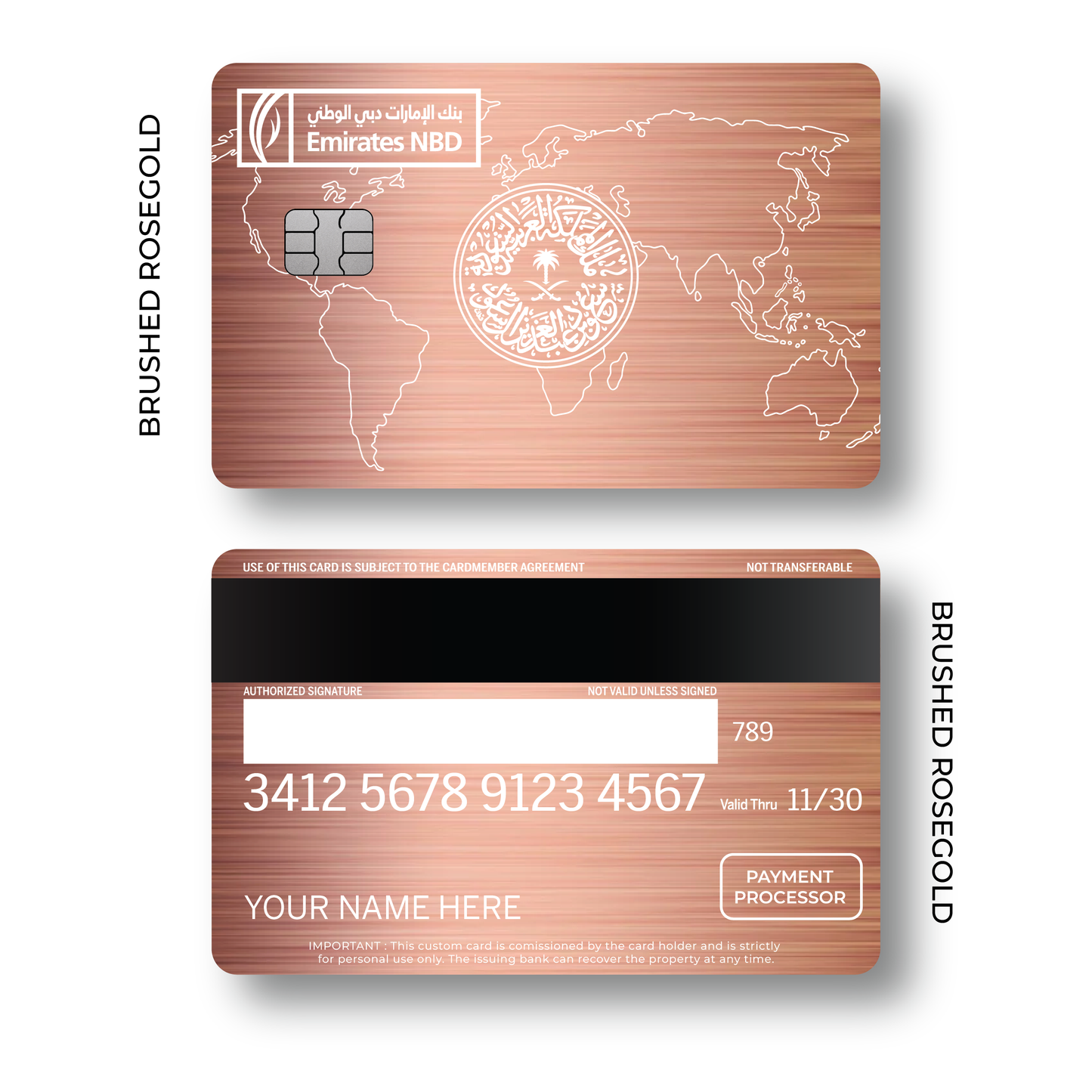 Metal Card Emirates Custom
