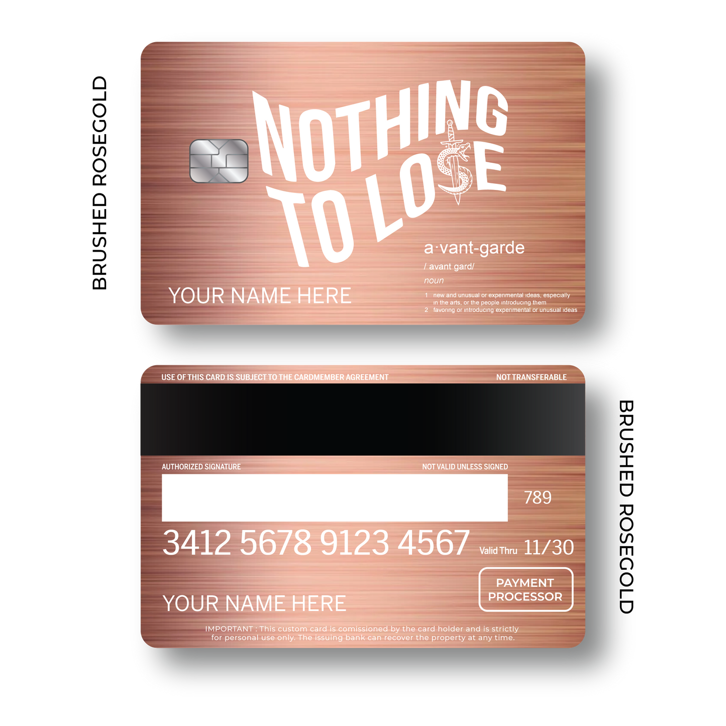 Metal Card Avantgarde