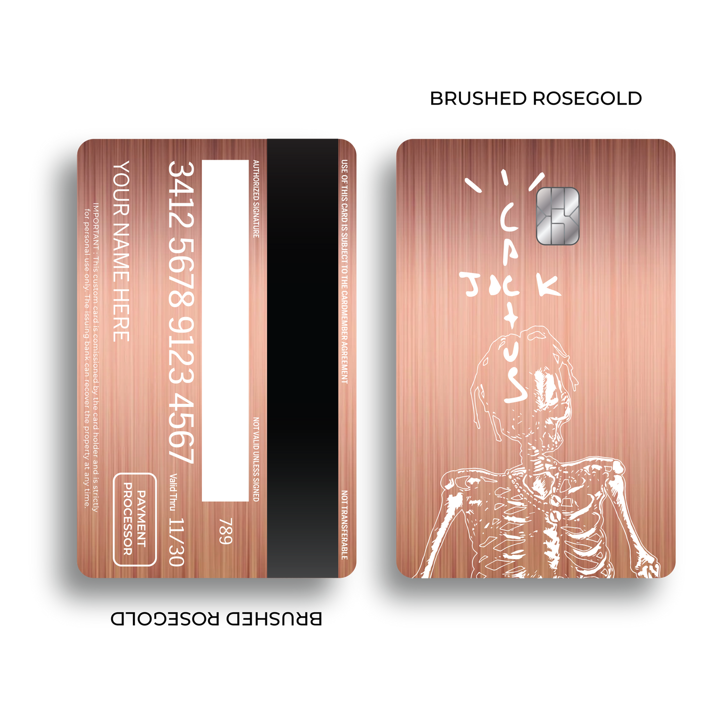 Metal Card Cactus Jack Skull