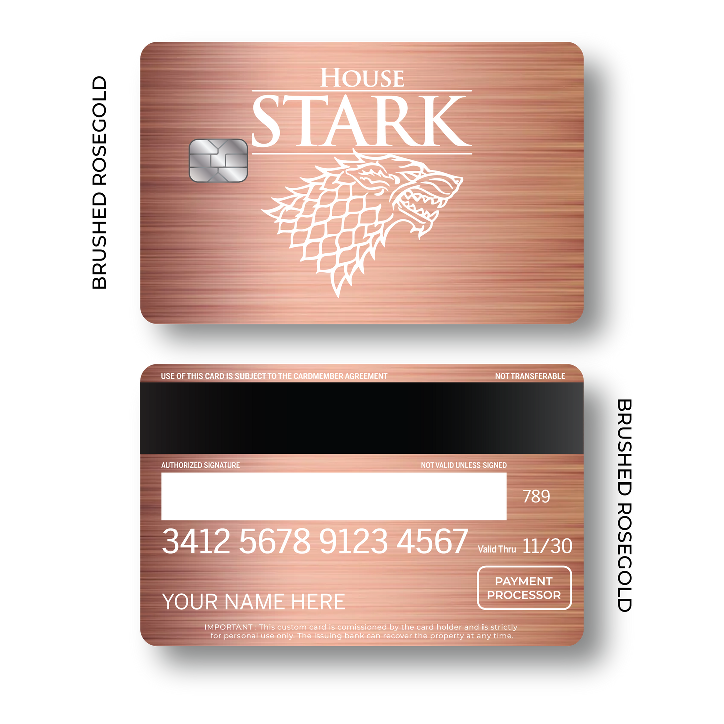 Metal Card House Stark