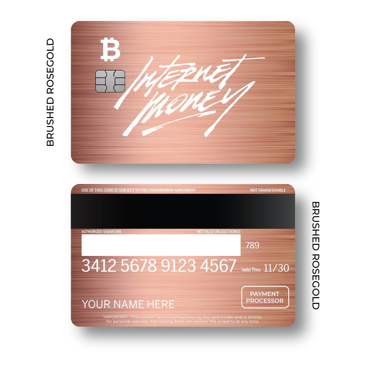 Metal Card Internet Money