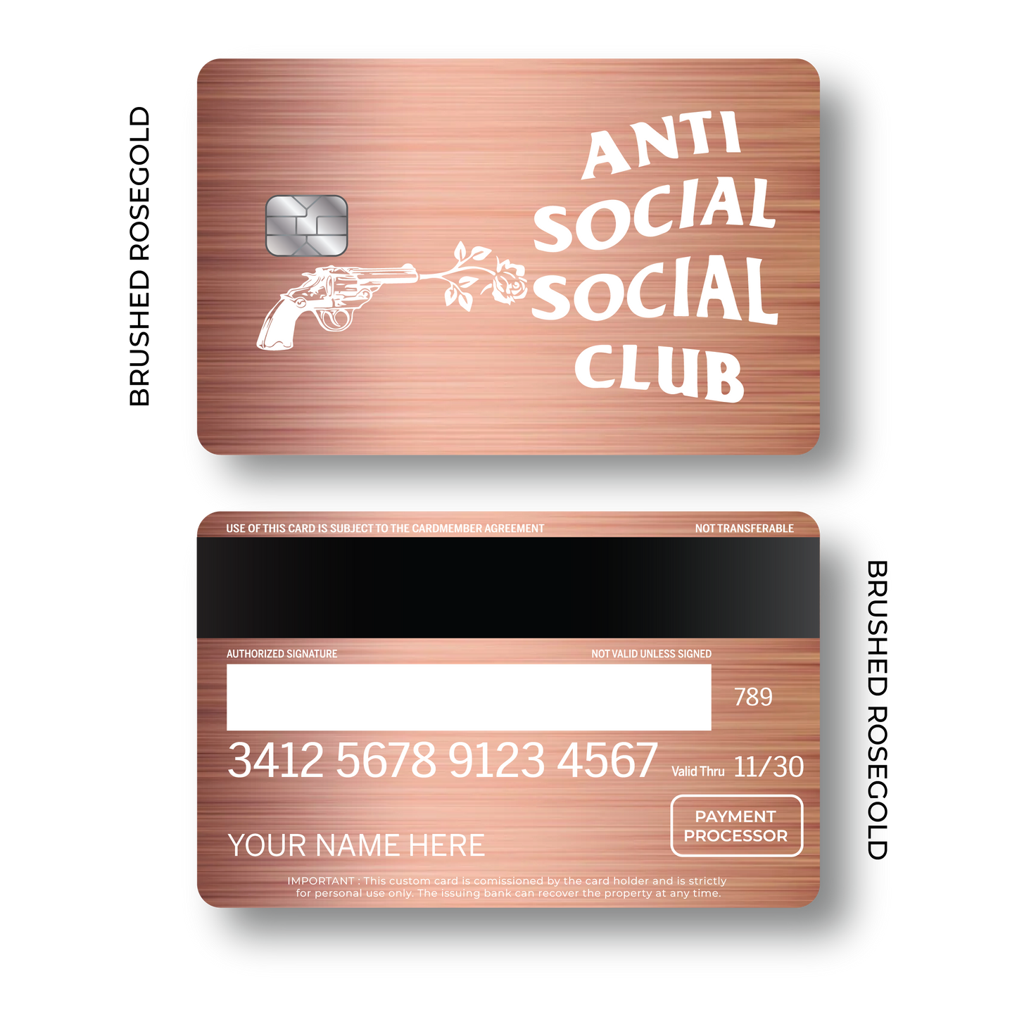Metal Card Anti Social