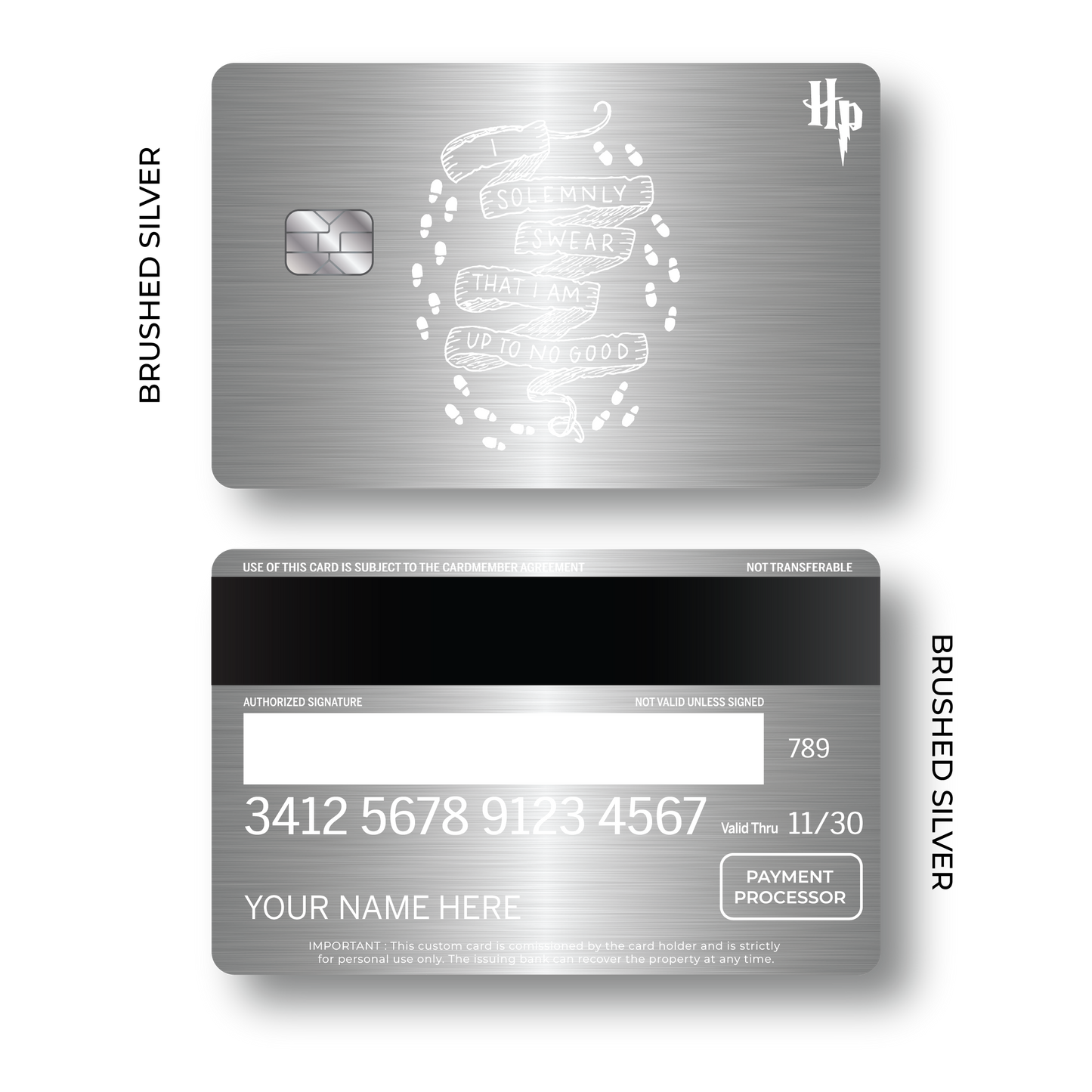 Metal Card Mischief Managed