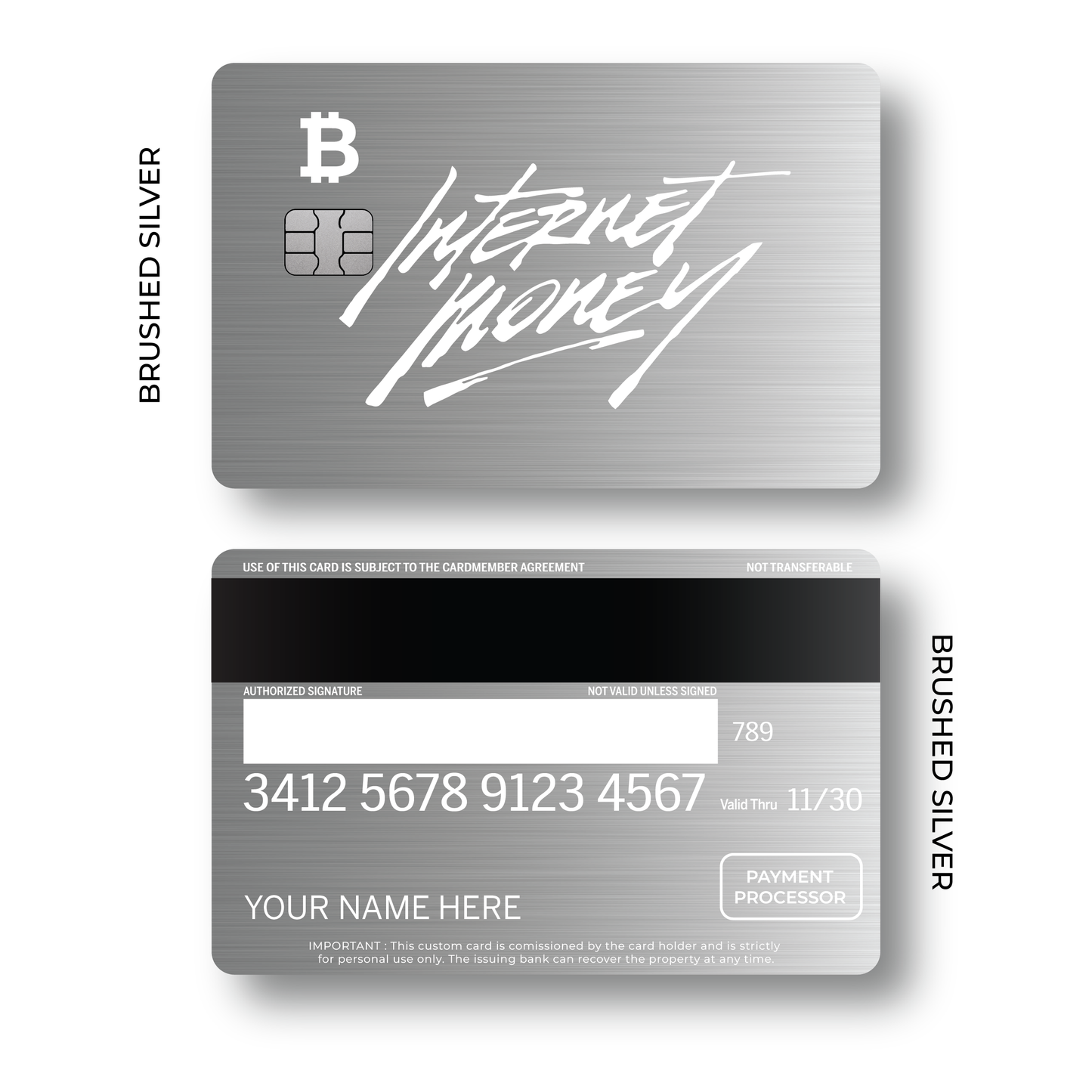 Metal Card Internet Money
