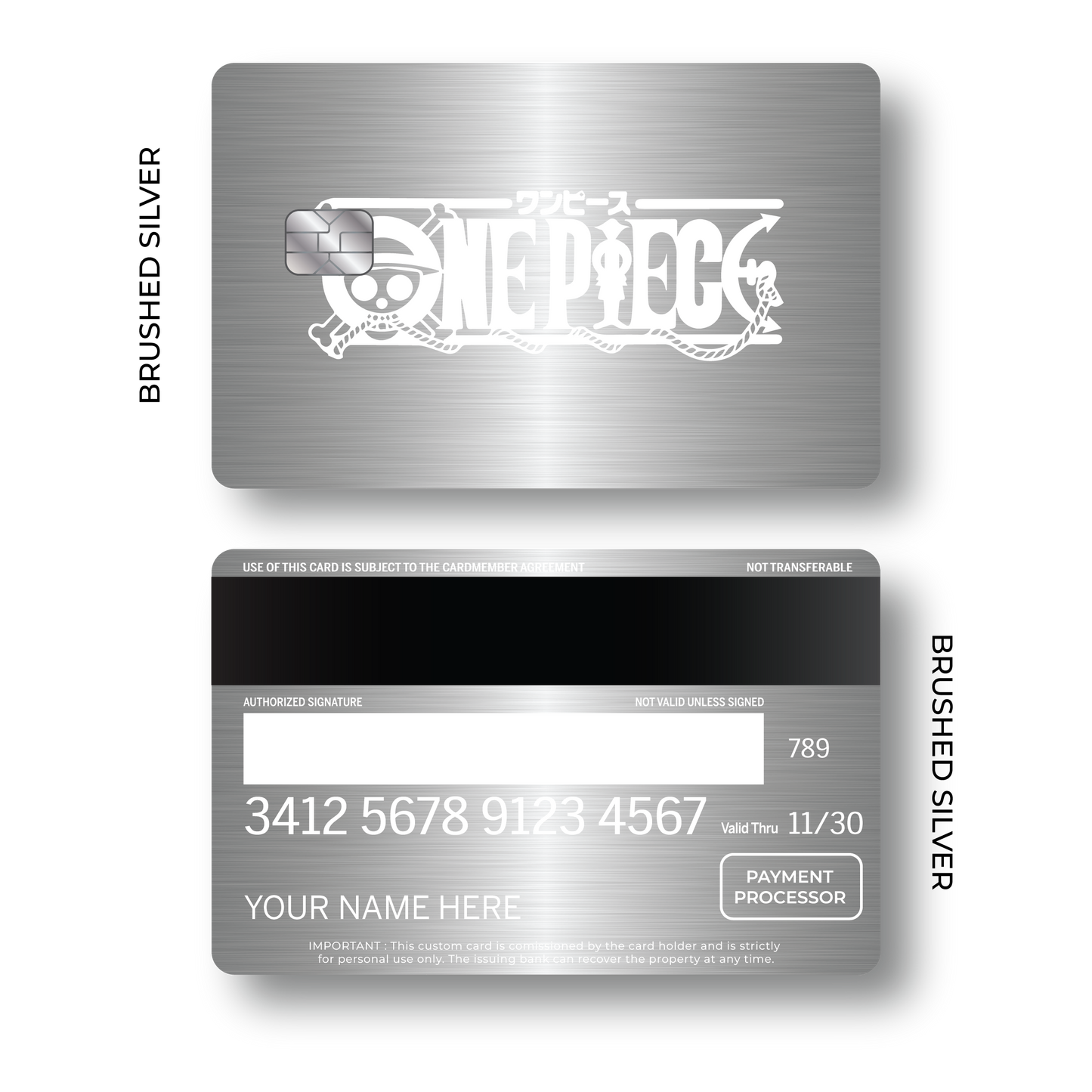 Metal Card One Piece