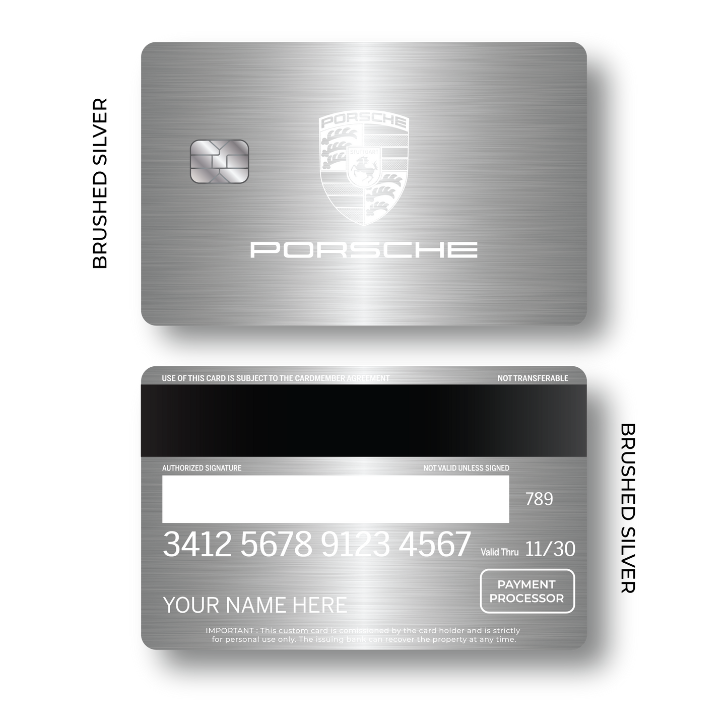 Metal Card Porsché