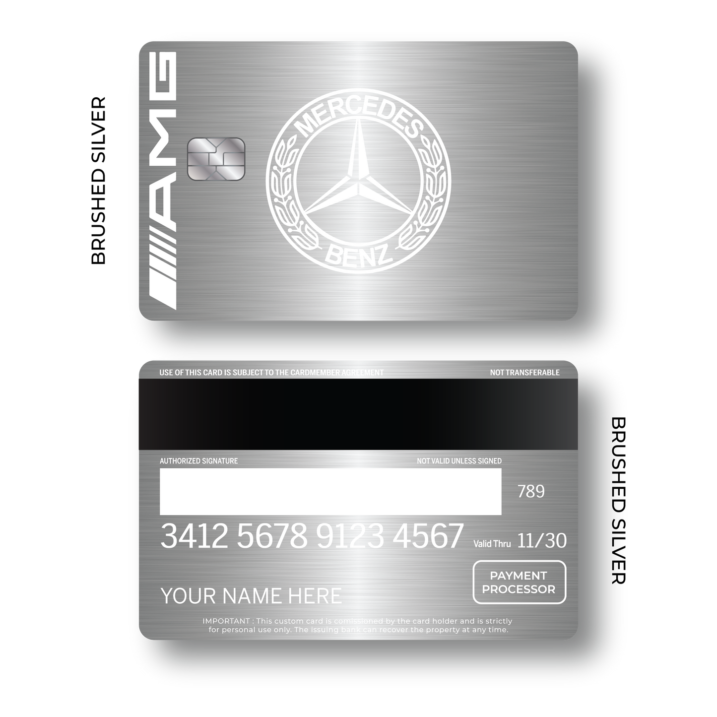 Metal Card Mercedés Bénz