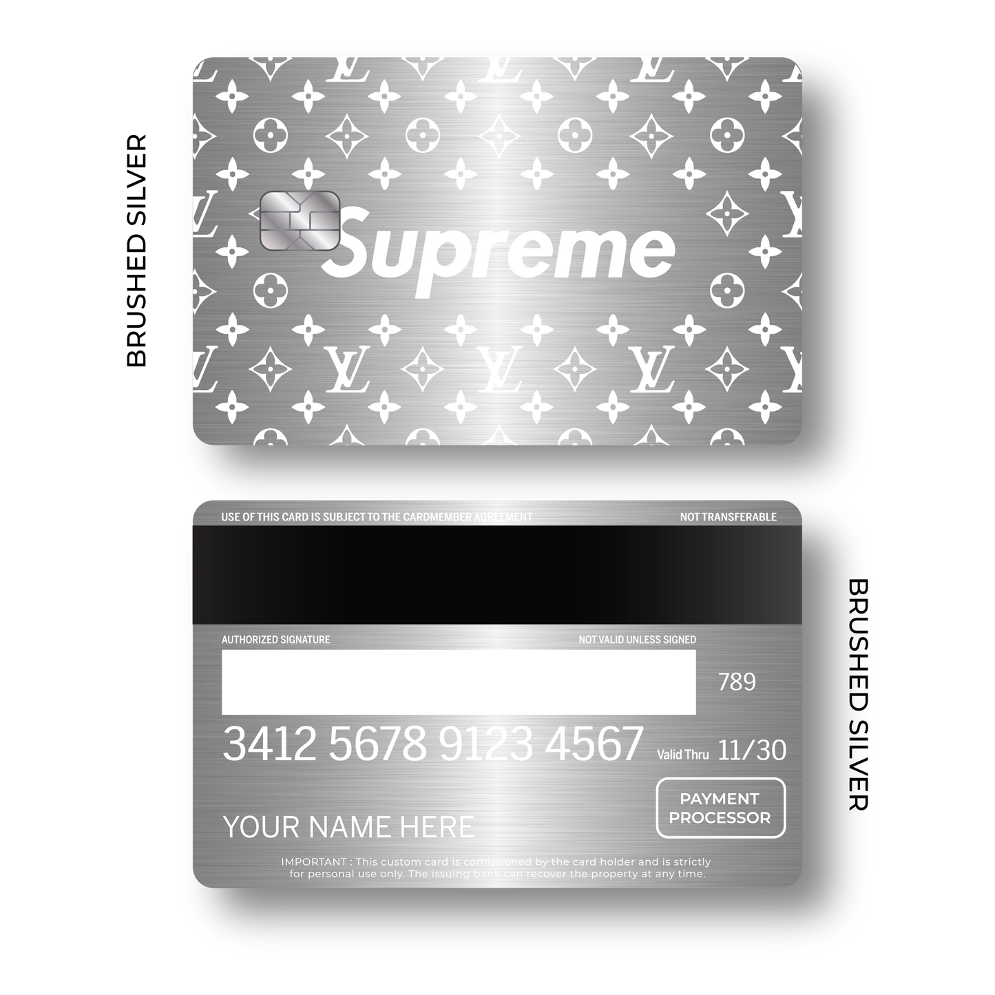 Metal Card Supreme Pattern