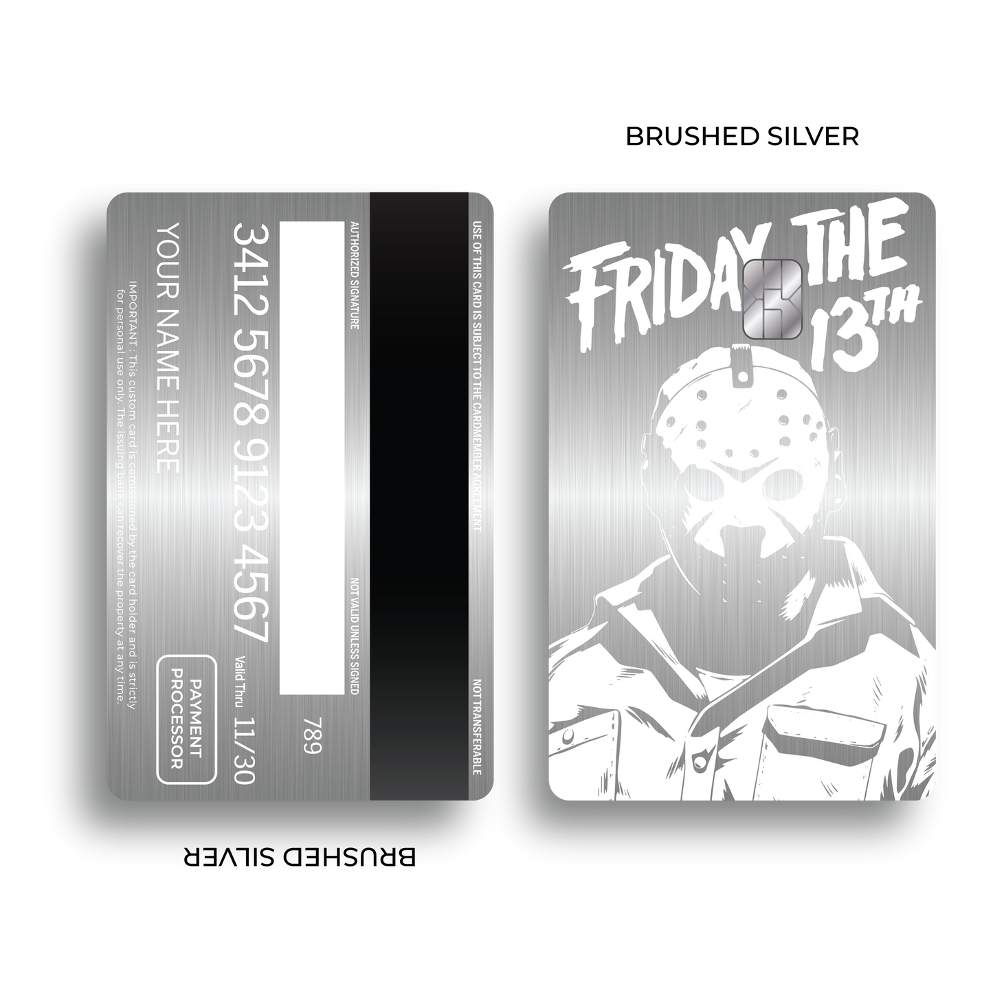 Metal Card Friday the 13th