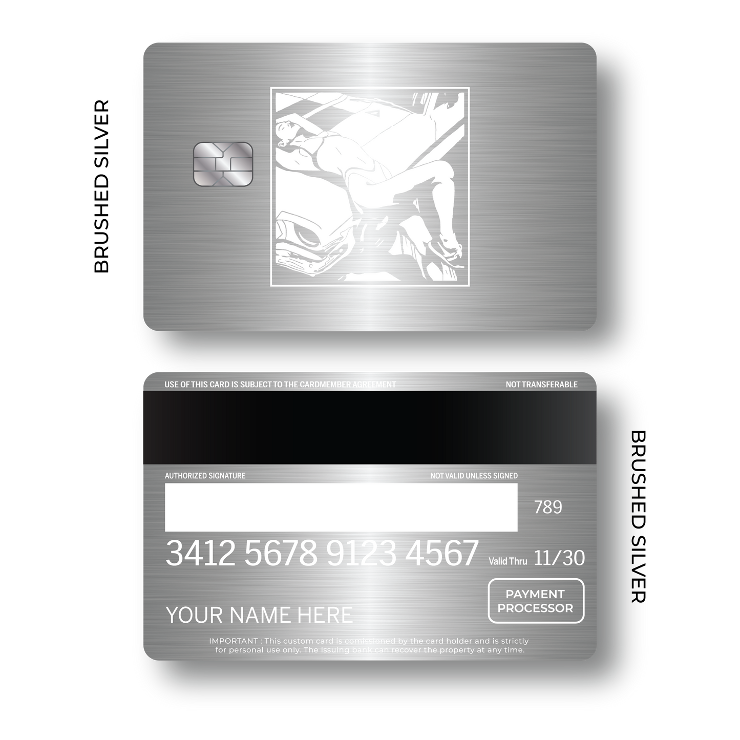 Metal Card Midnight Avenue