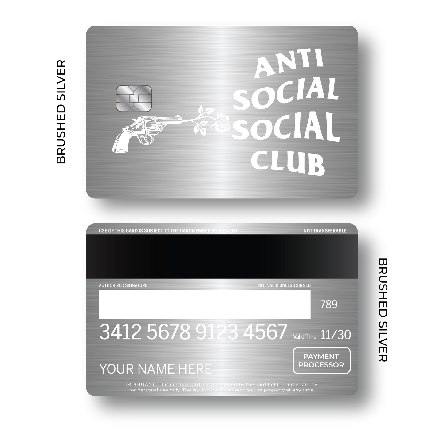Metal Card Anti Social