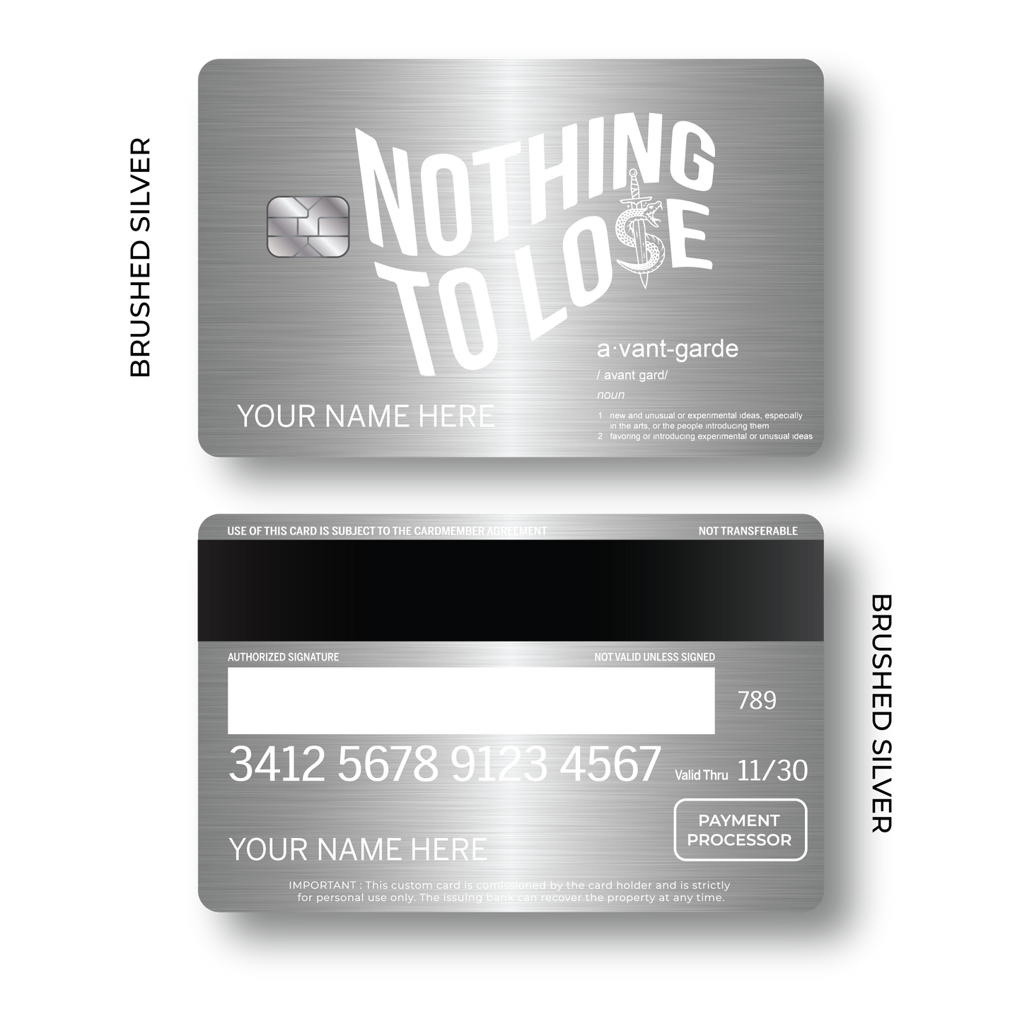 Metal Card Avantgarde
