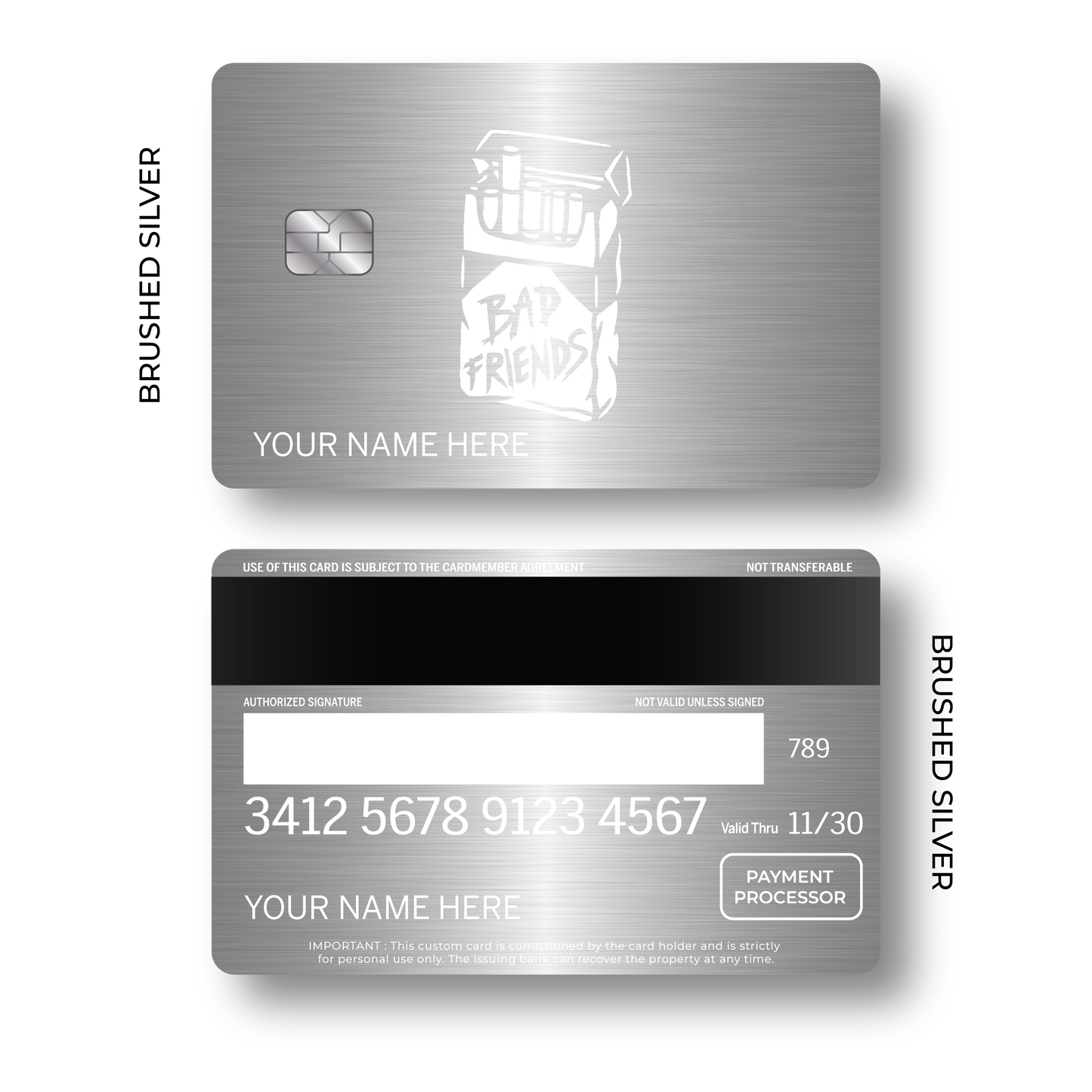 Metal Card Bad Friends