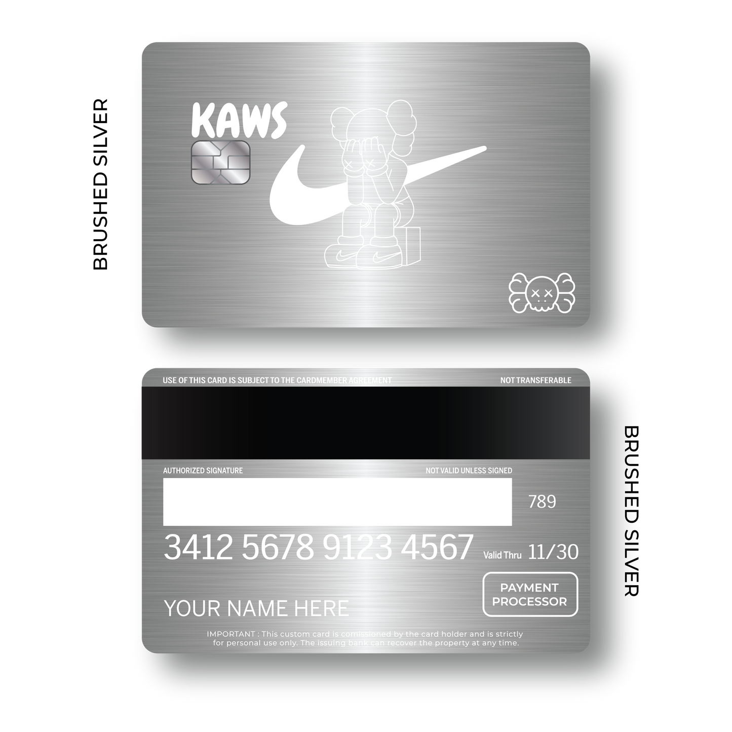 Metal Card Kaws