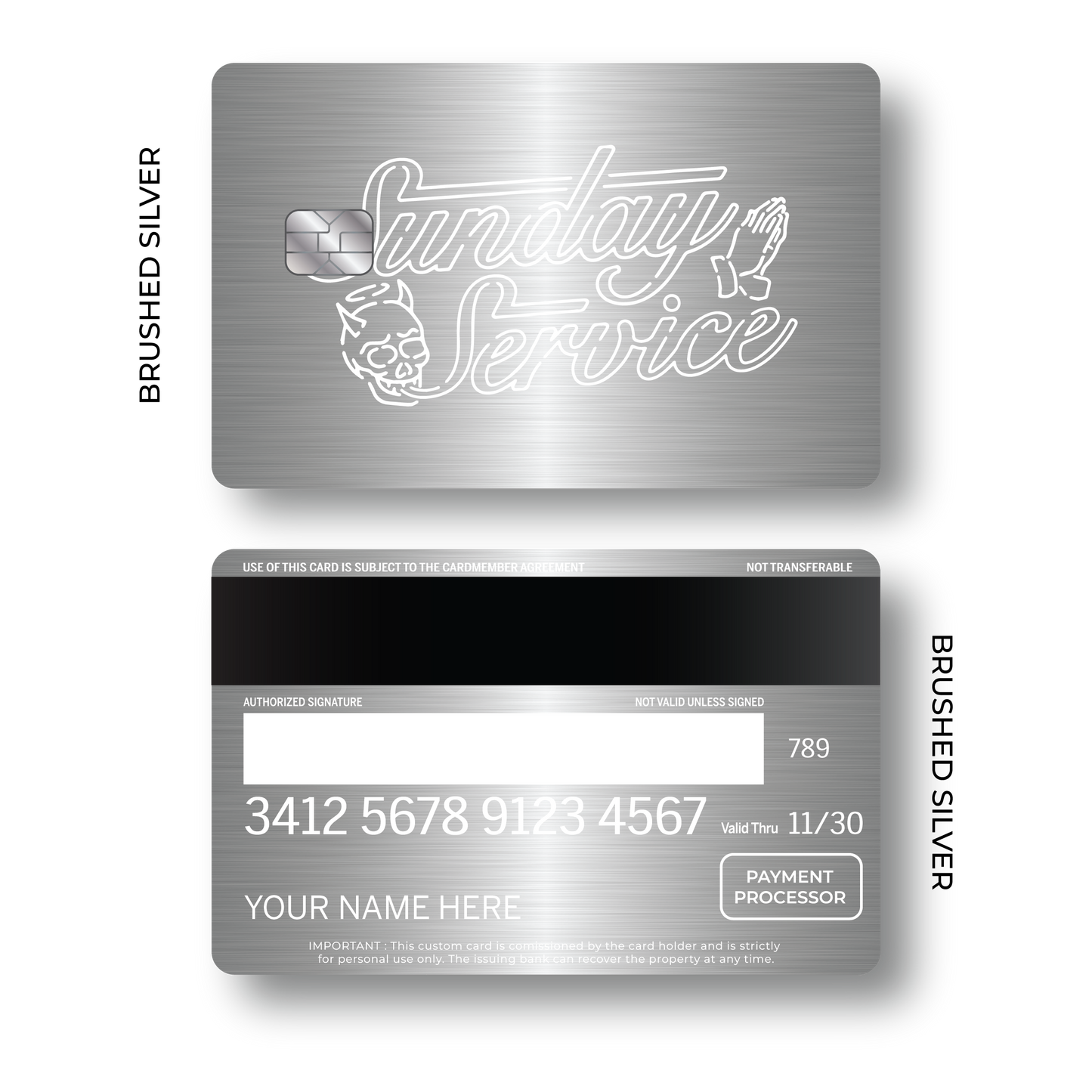 Metal Card Sunday Service