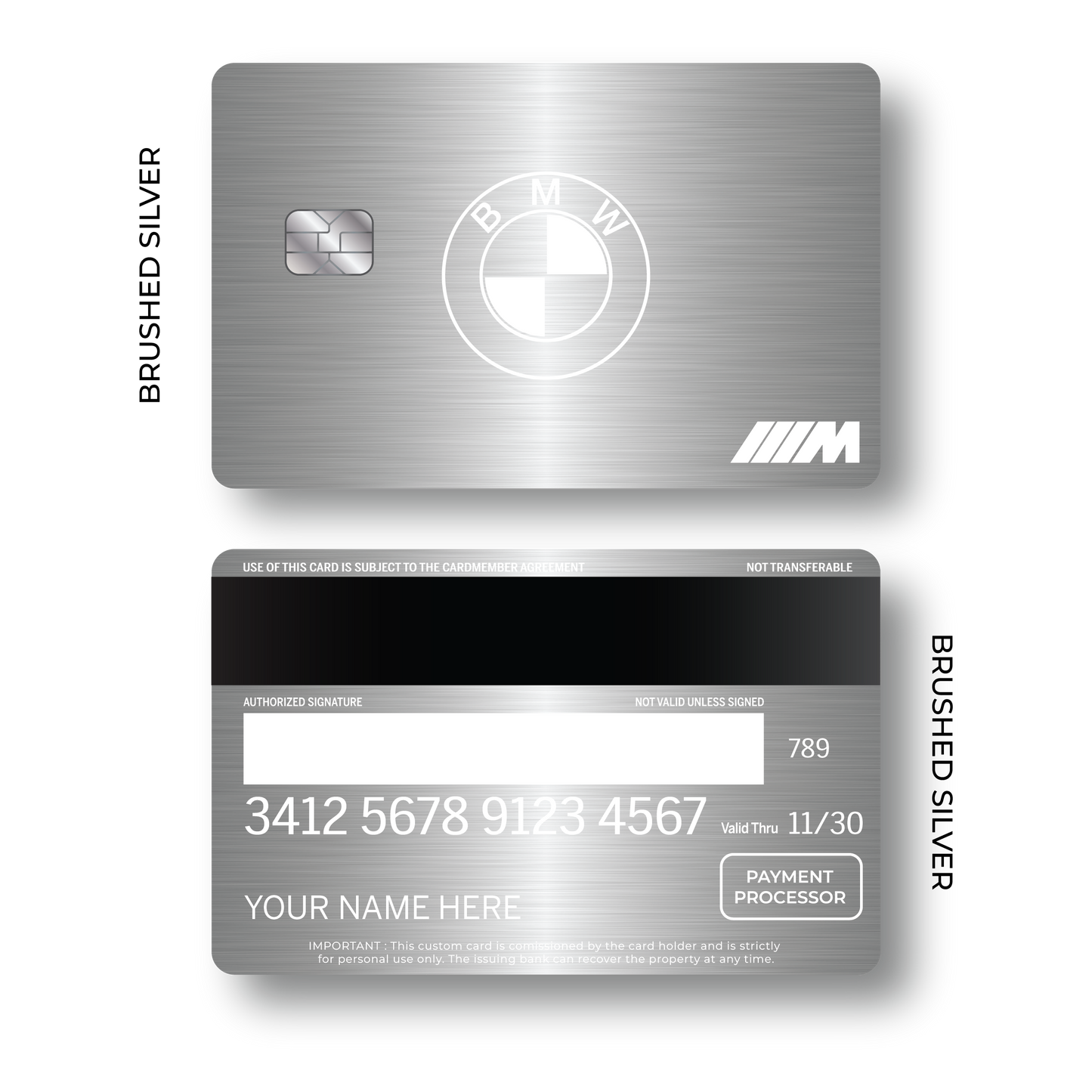 Metal Card B M W
