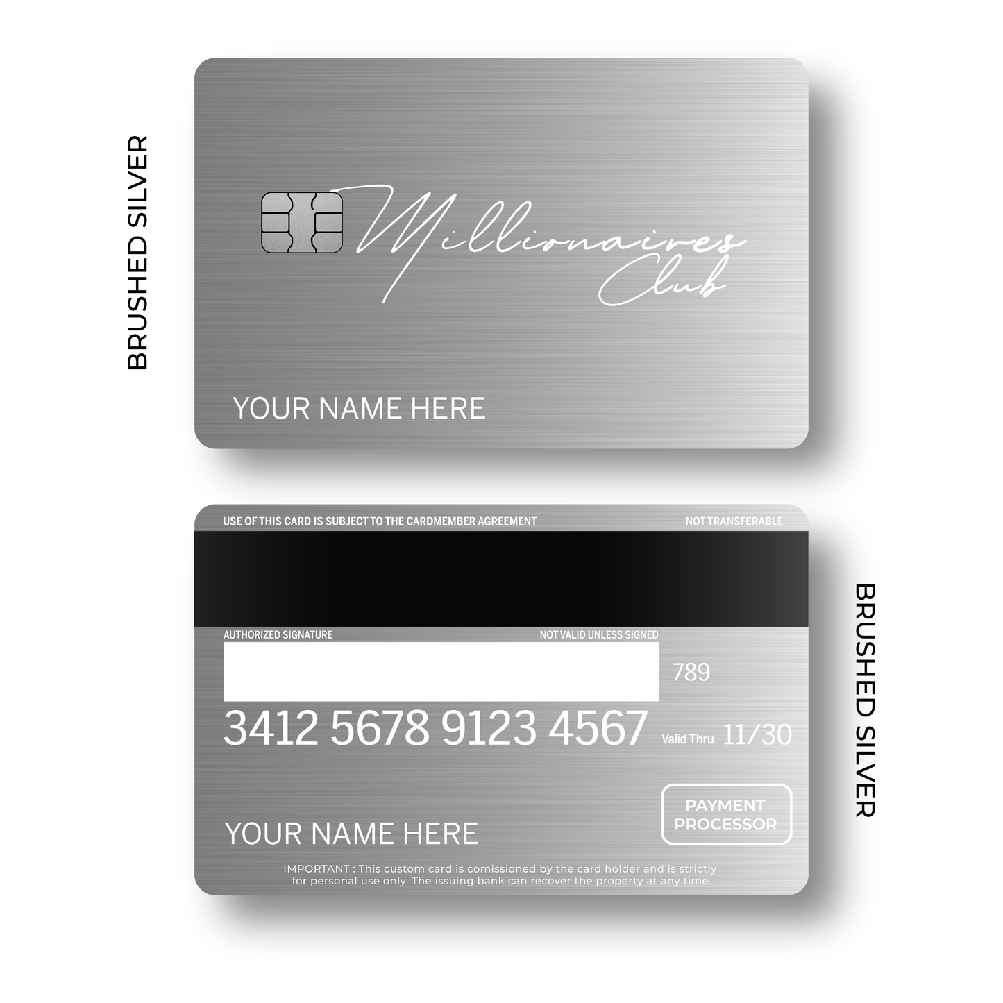Metal Card Millionaires Club V3