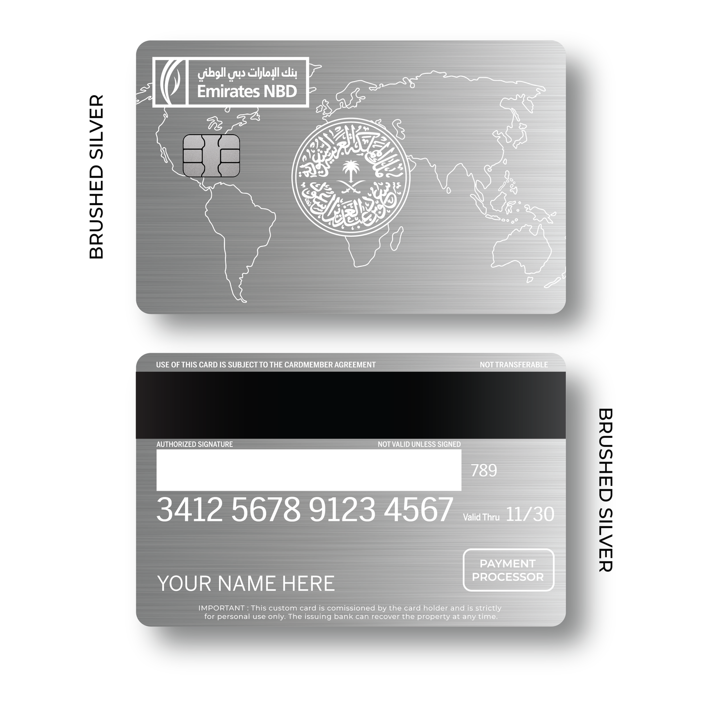 Metal Card Emirates Custom