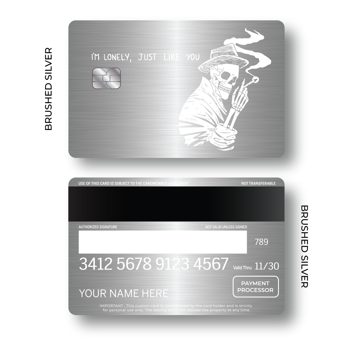 Metal Card Lonely