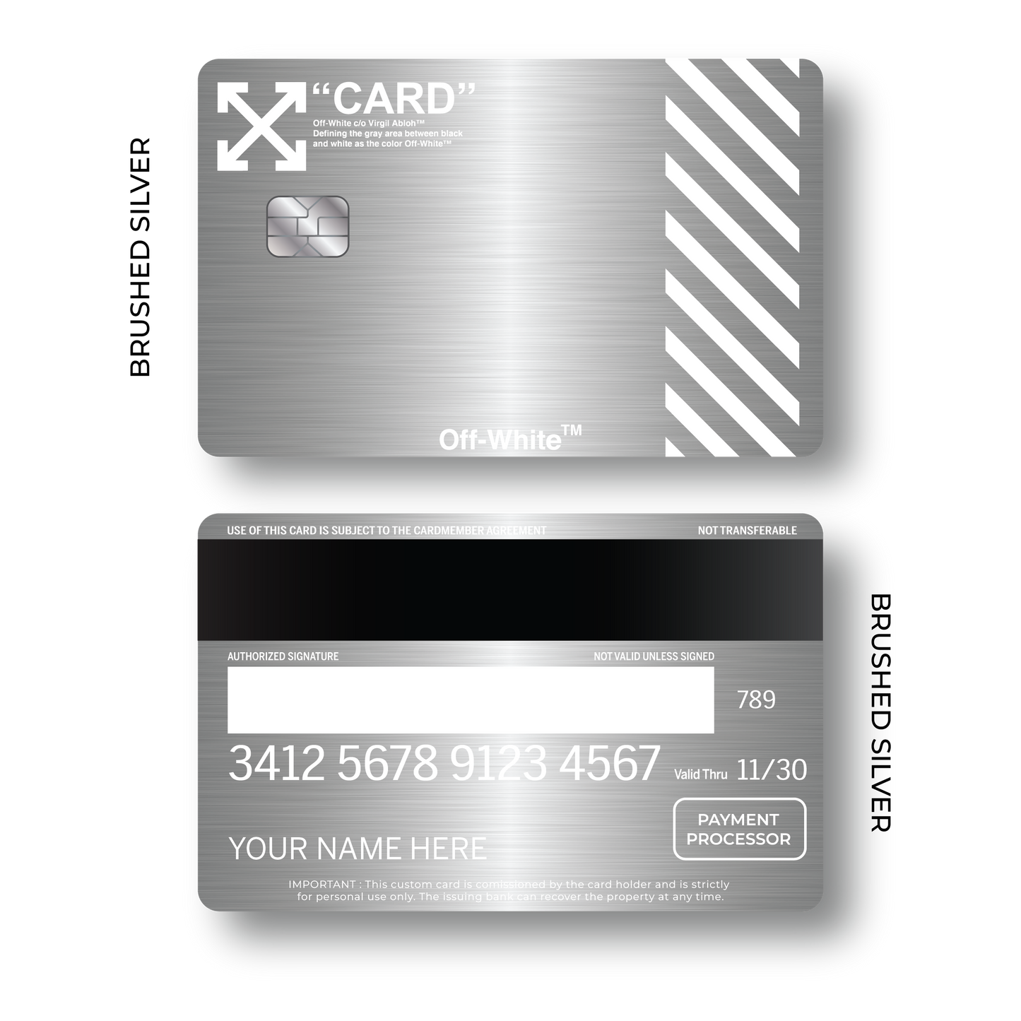 Metal Card Off White V2