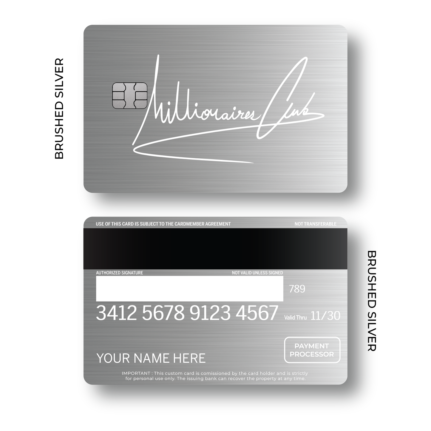 Metal Card Millionaires Club V2
