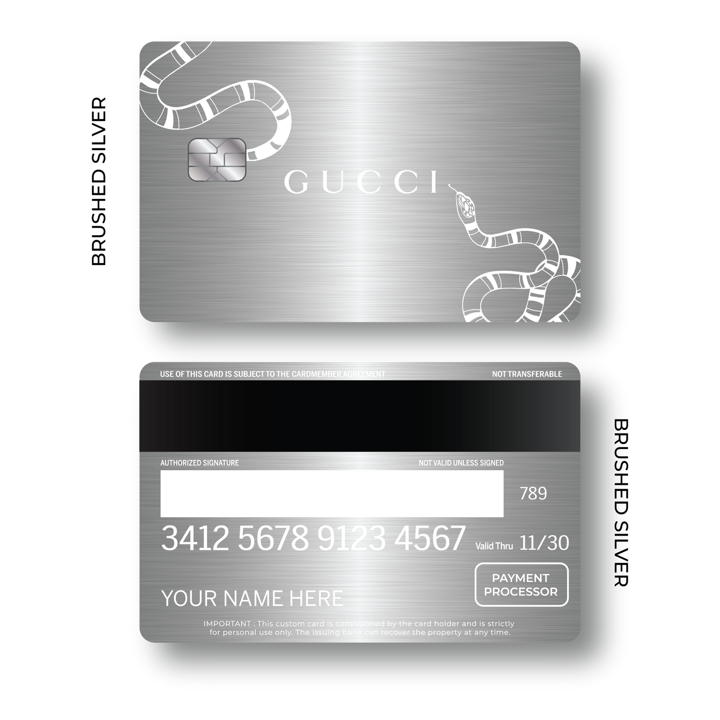 Metal Card Guccí