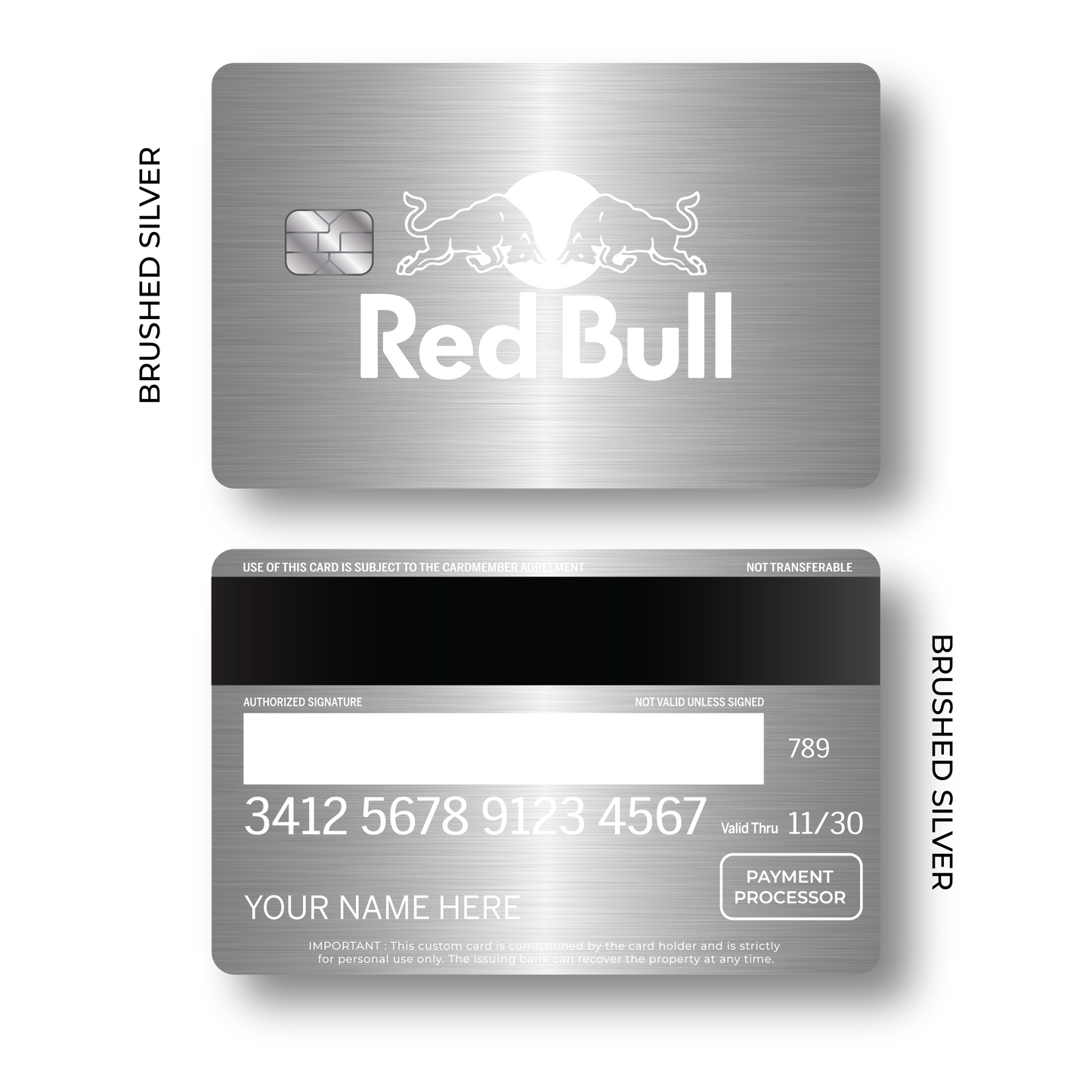 Metal Card Red Bull