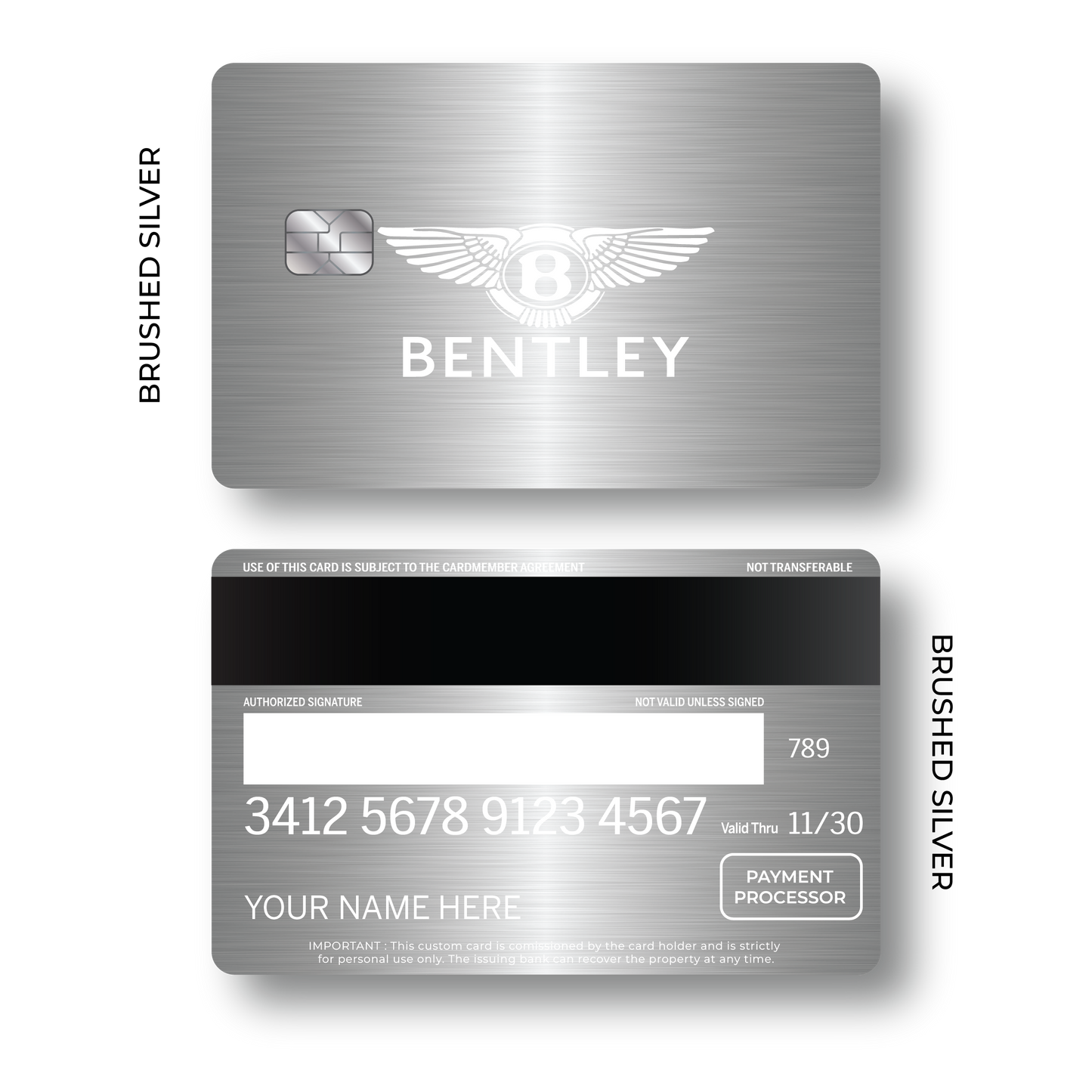 Metal Card Bentléy