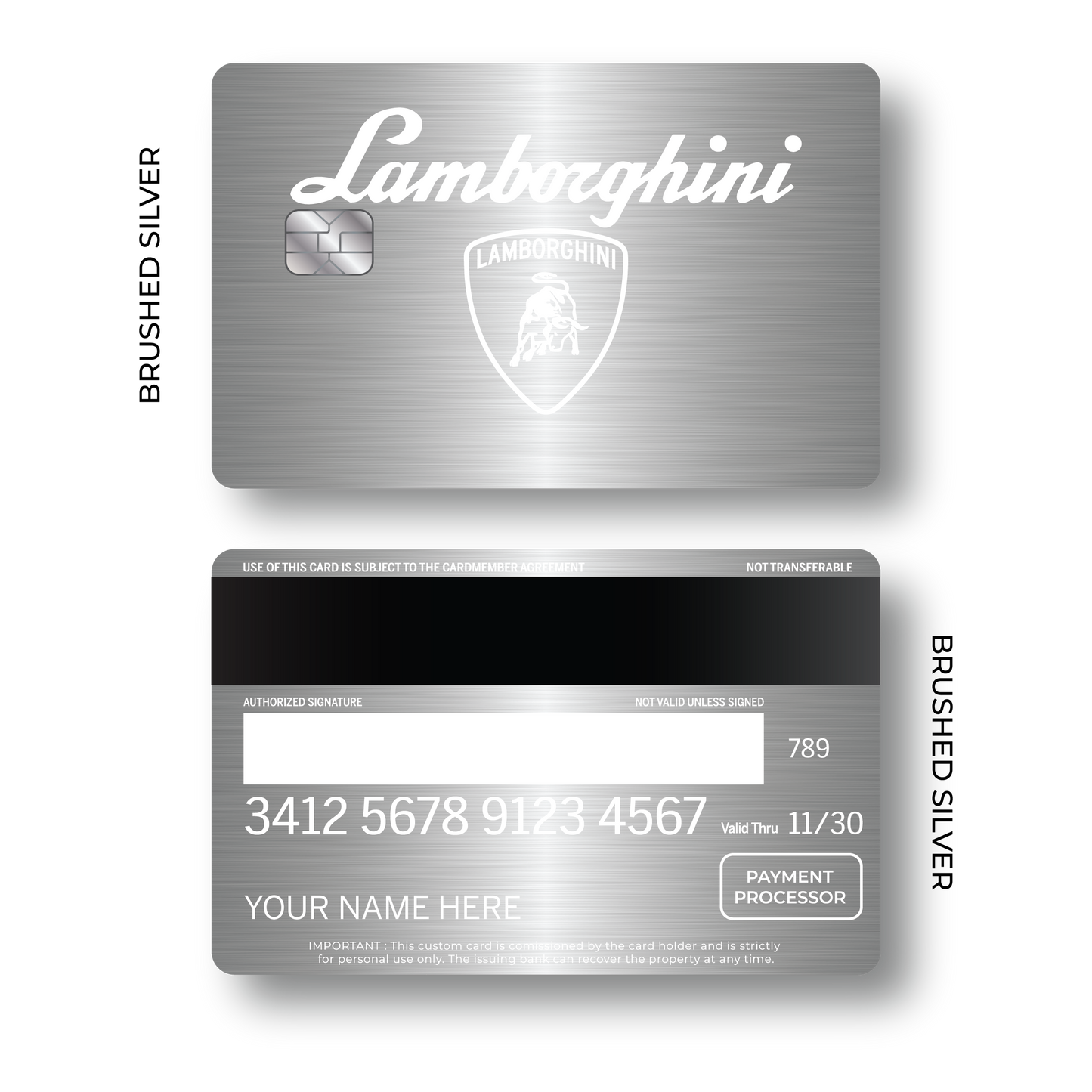Metal Card Lambo