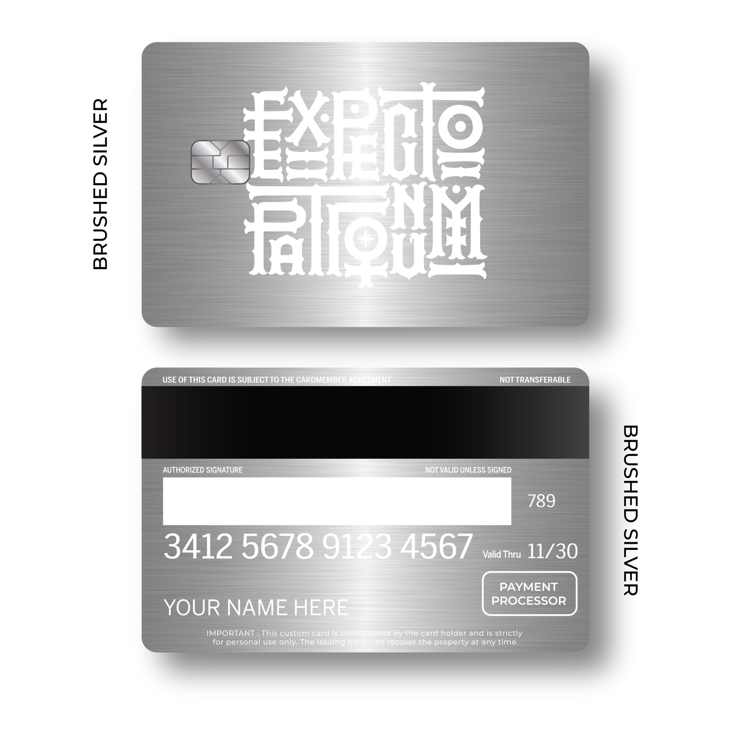 Metal Card Expecto Patronum