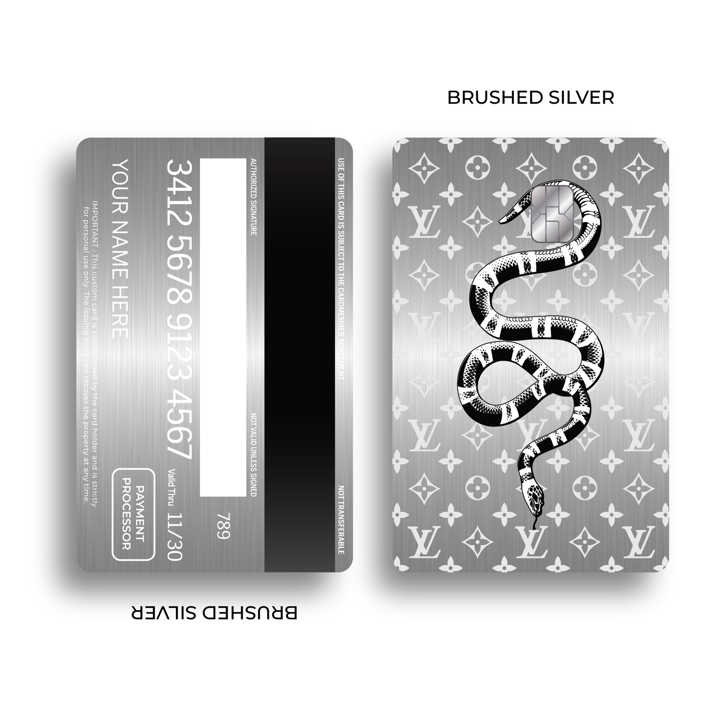 Metal Card Guccí x LV
