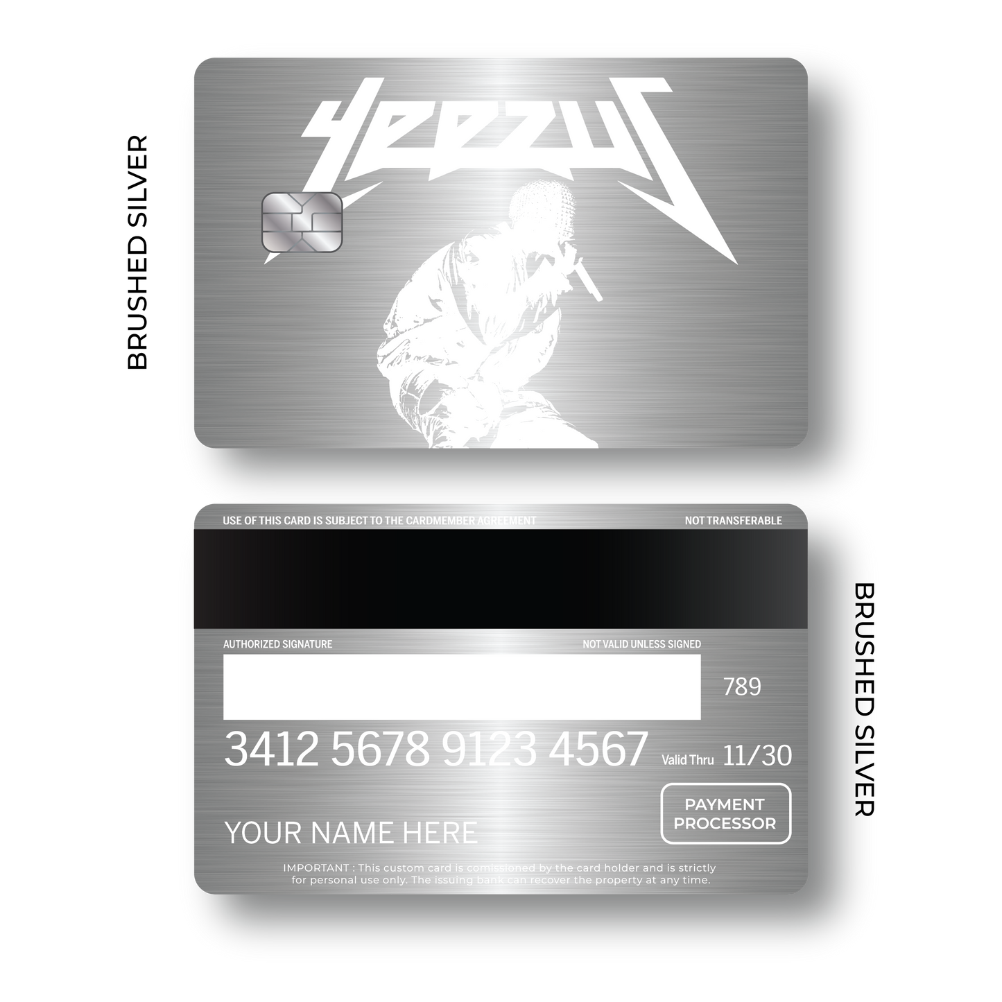 Metal Card Yeezus