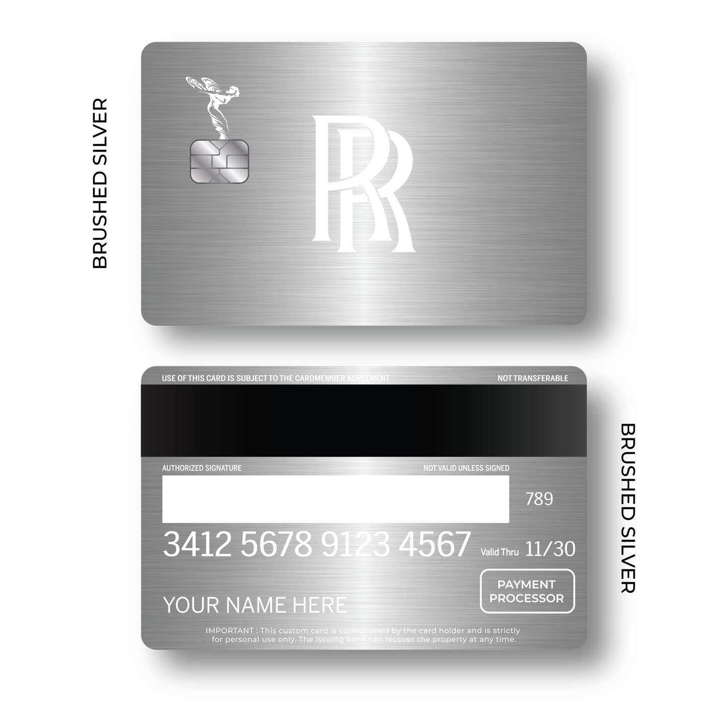 Metal Card Rolls Roycé