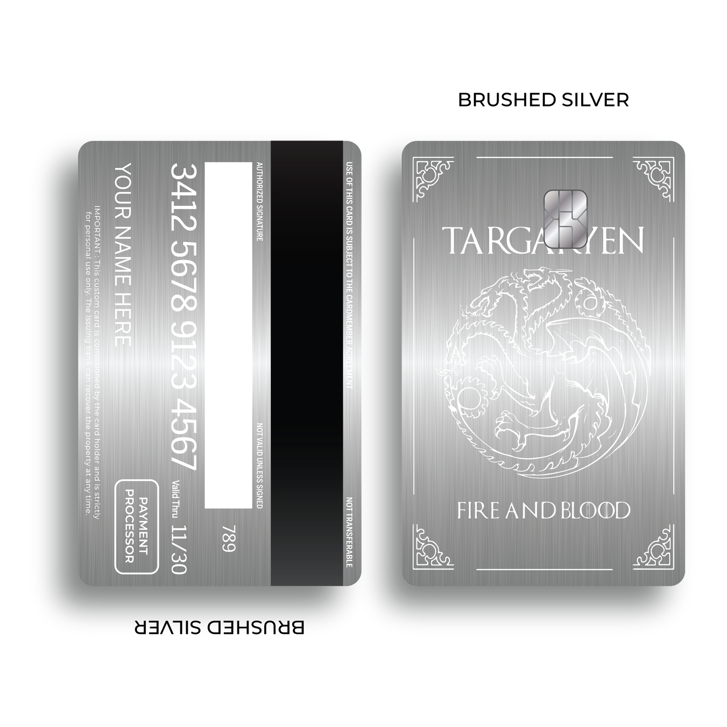 Metal Card Fire and Blood