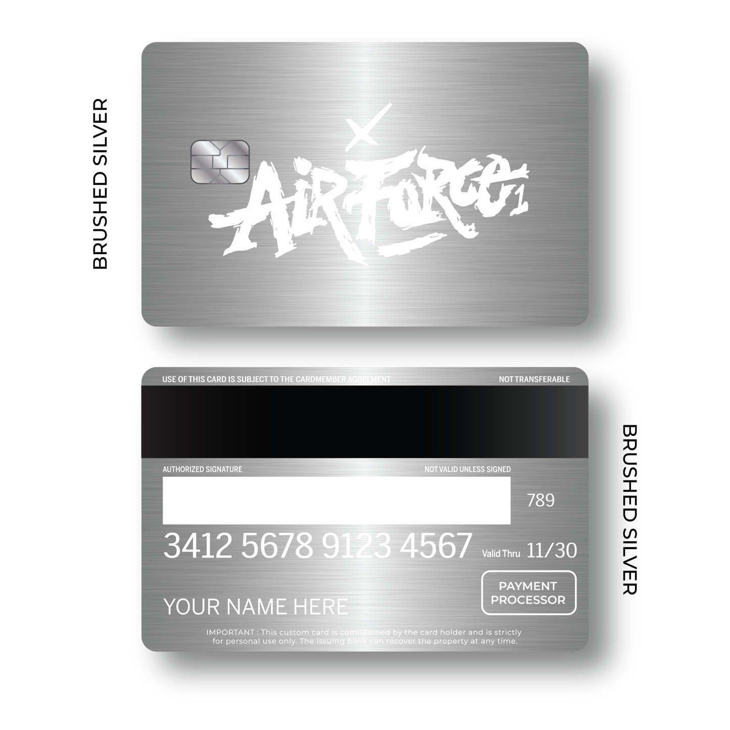 Metal Card Air Force