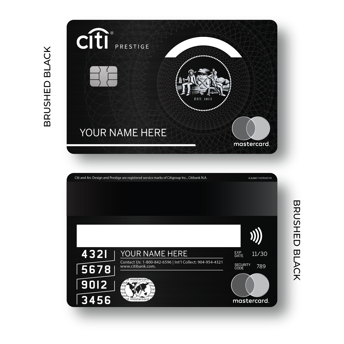 Metal Card CITI Prestige
