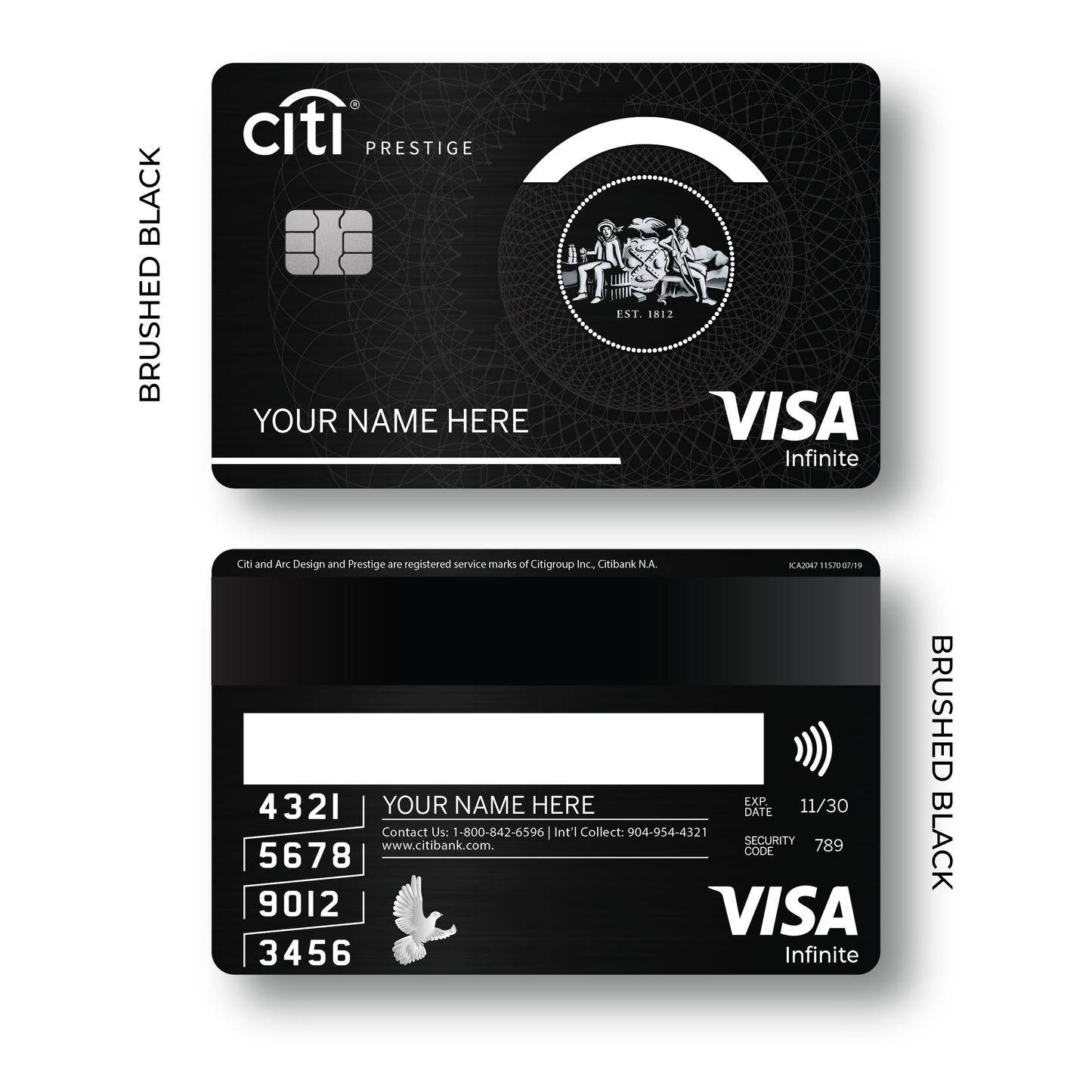 Metal Card CITI Prestige