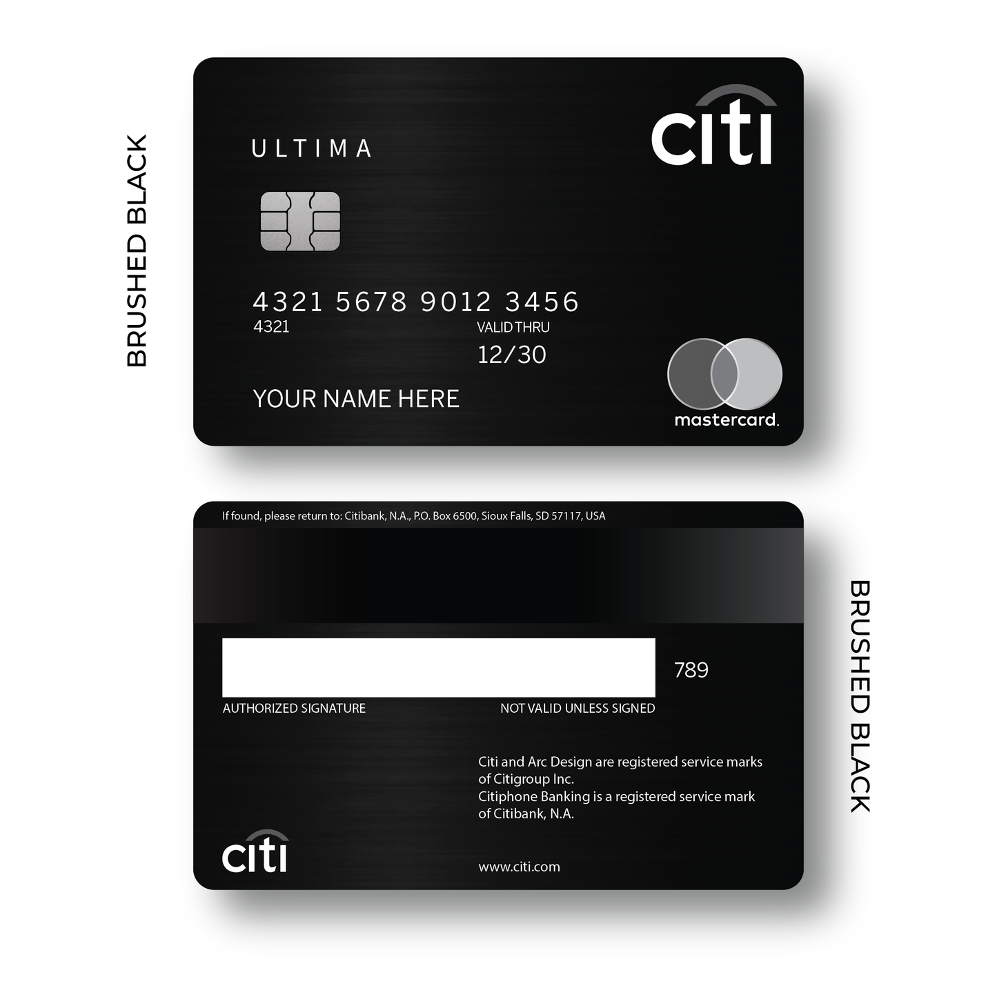 Metal Card CITI Ultima V1