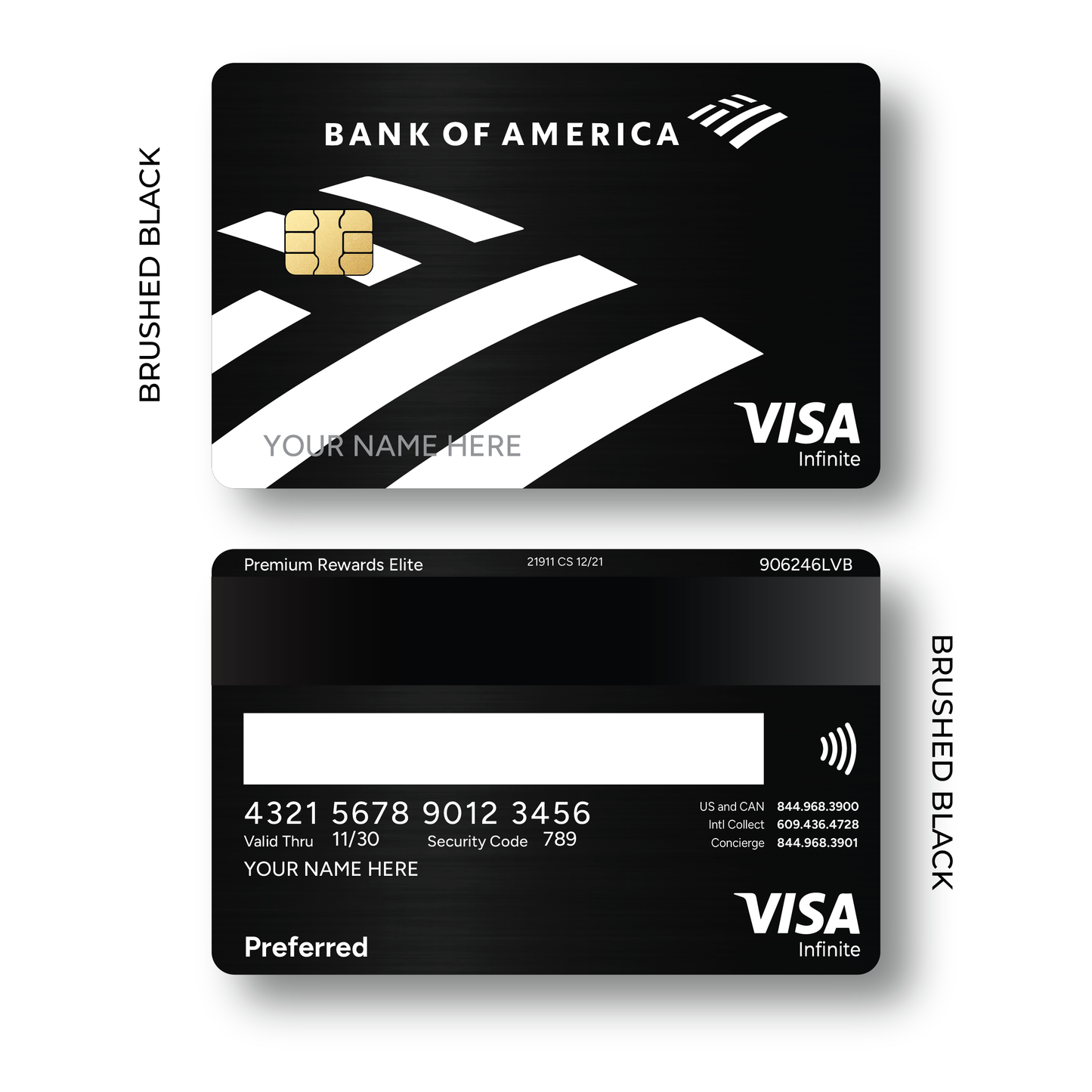 Metal Card Bank of America V1