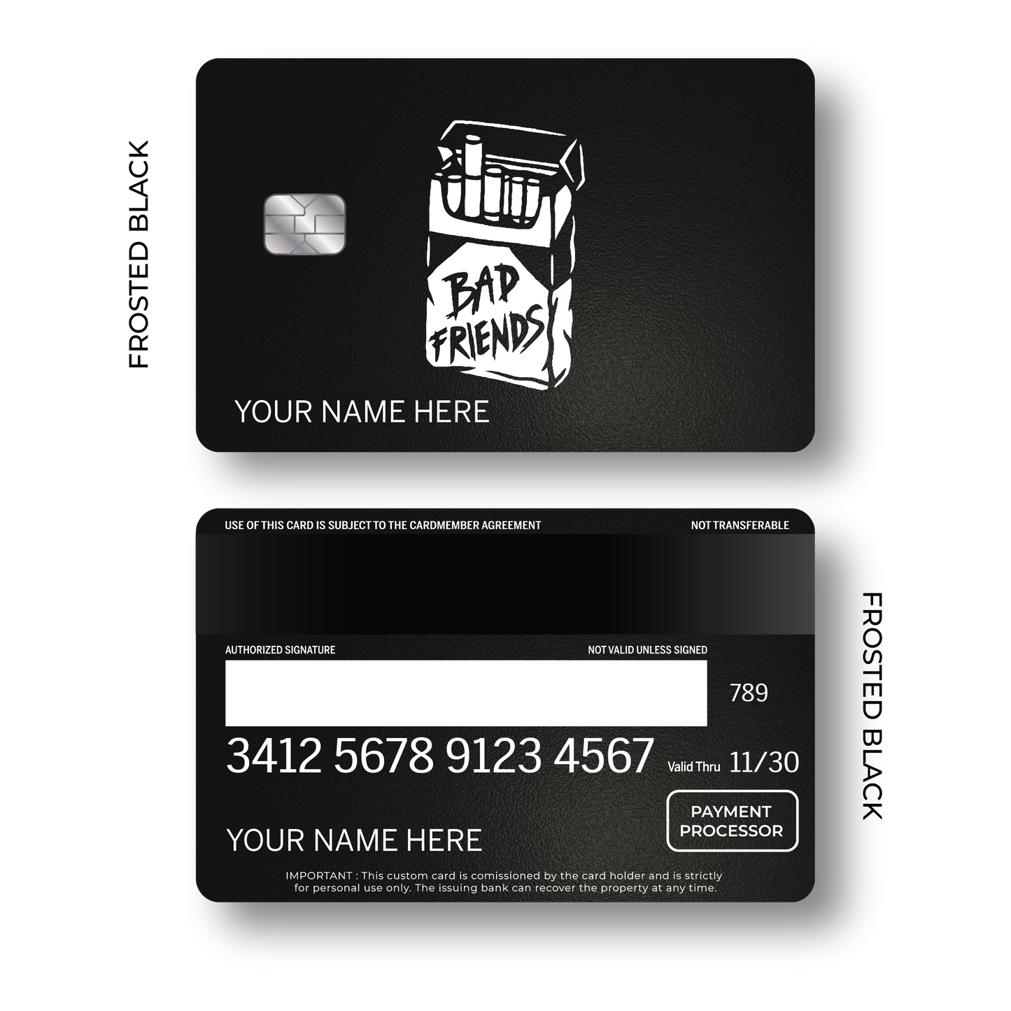 Metal Card Bad Friends