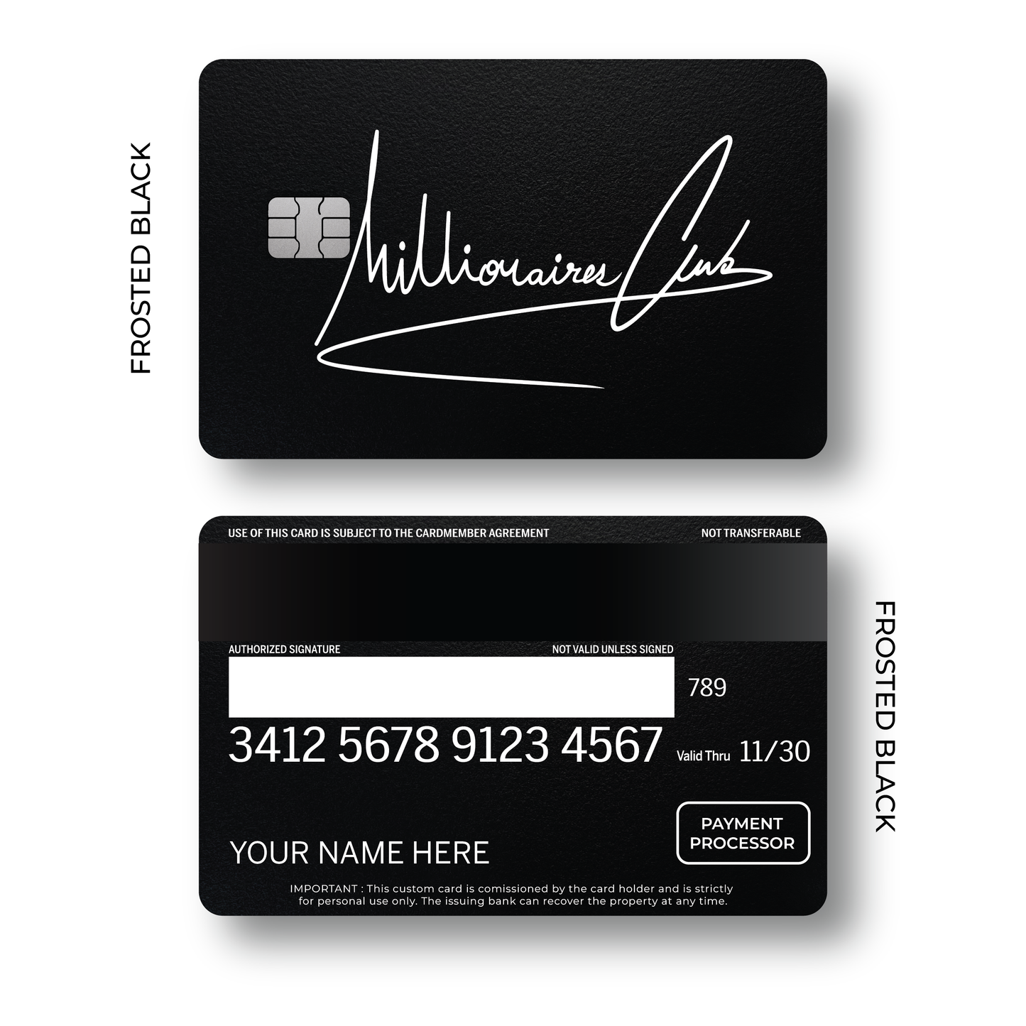 Metal Card Millionaires Club V2