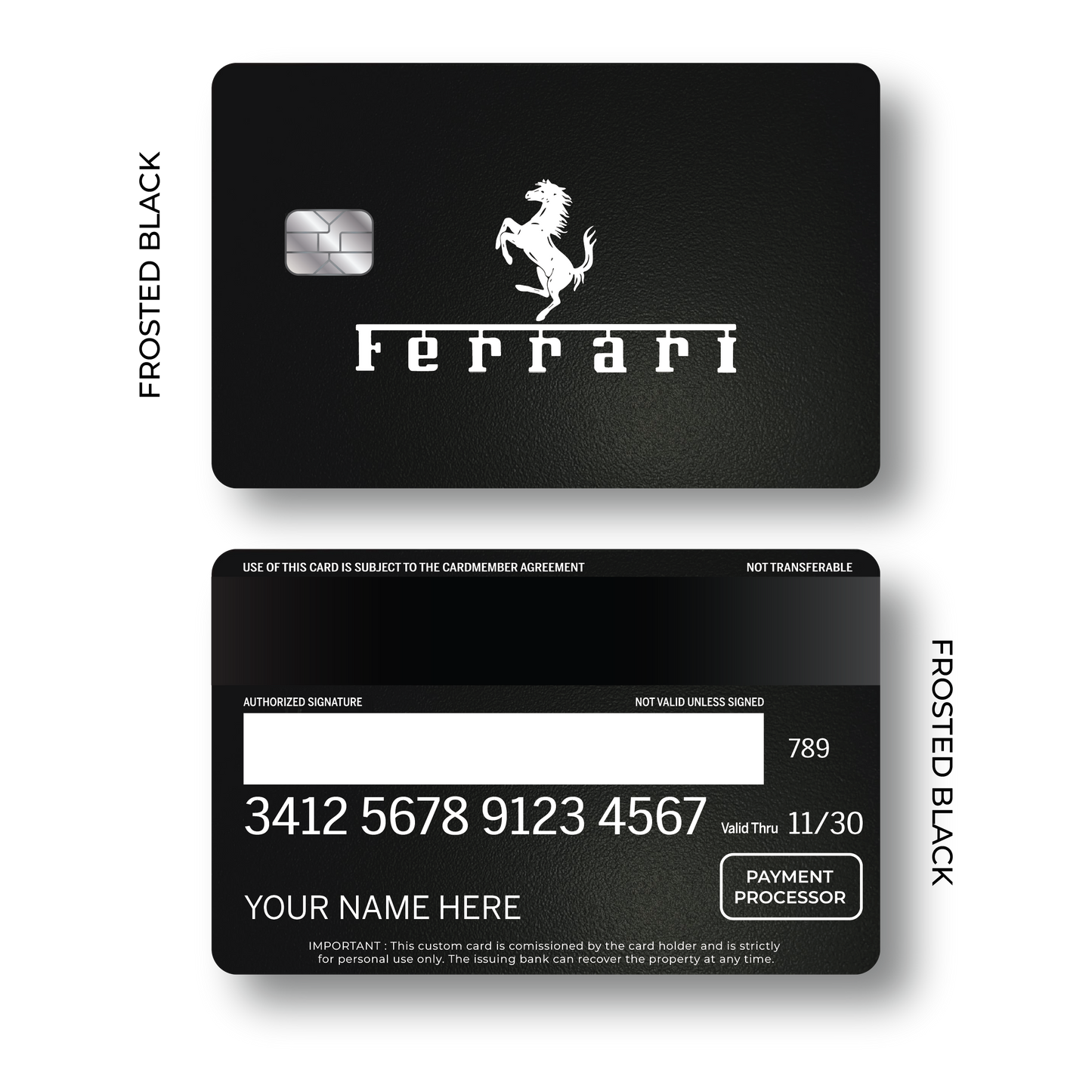 Metal Card Ferrarí